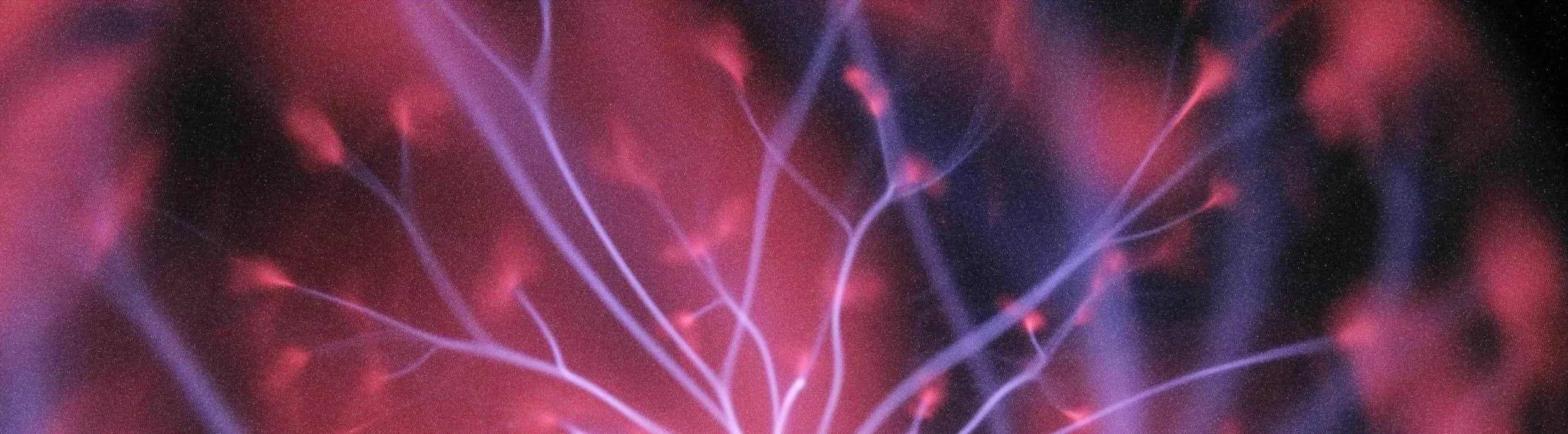 Image linking to the specialization page for neurodiversity-affirming therapy for people with autism & ADHD. Image is of blurred branching lines of purple light resembling neural pathways.