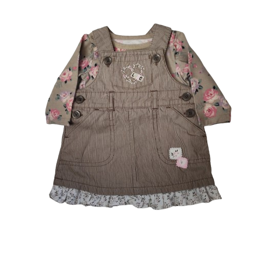 Little Mini Threads, second hand, gently used, Carter's overalls dress