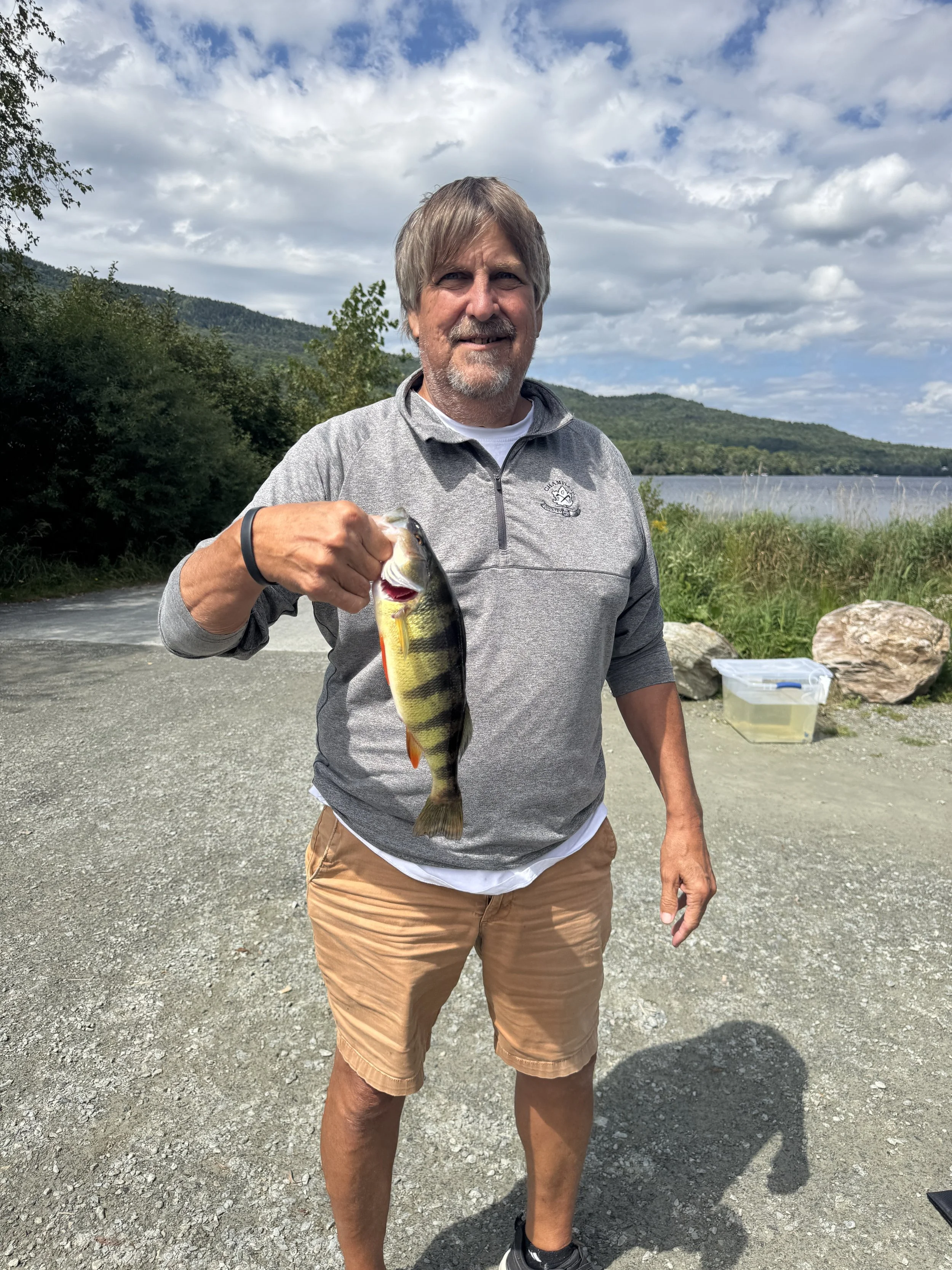 Steve Bushey’s winning yellow perch weighed 15 1/2 oz and measured 12 3/4 inches, taking first place in both the Yellow Perch Weight and Length divisions.