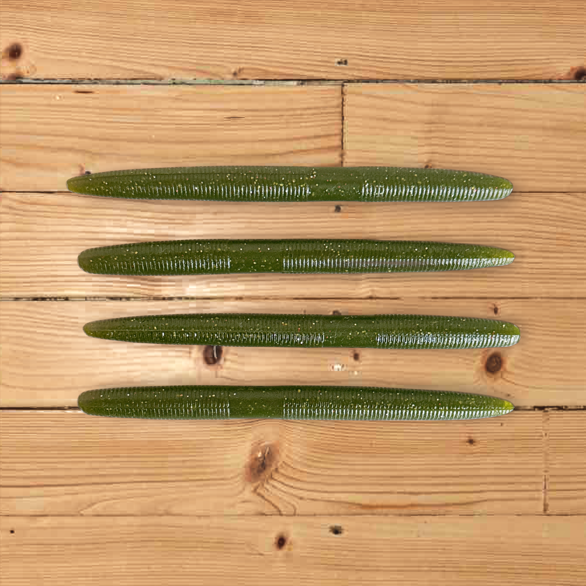 6" Bass Worms - 4 Pack