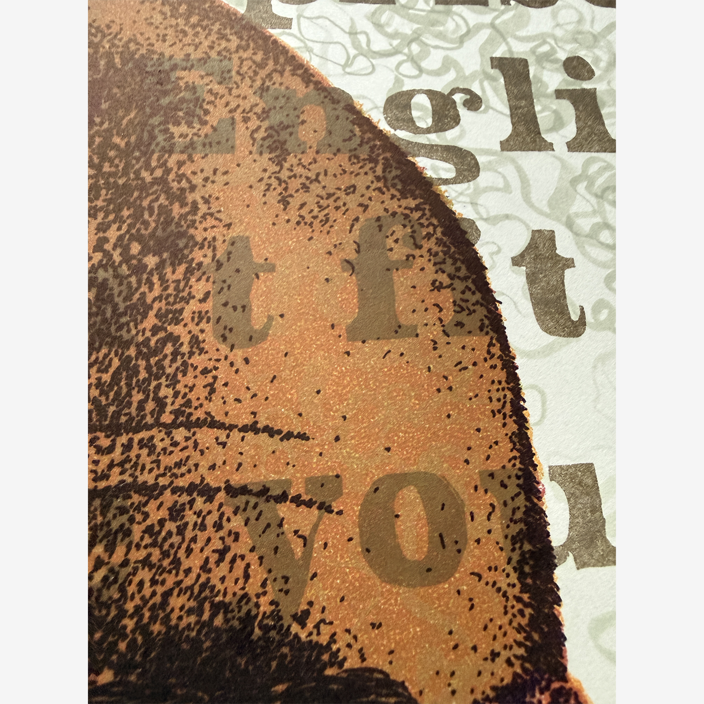 A detail of the artwork