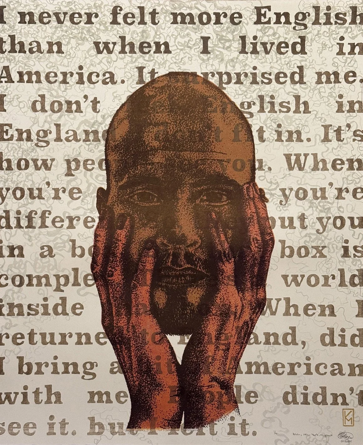 A lithograph from the series "Our Story"