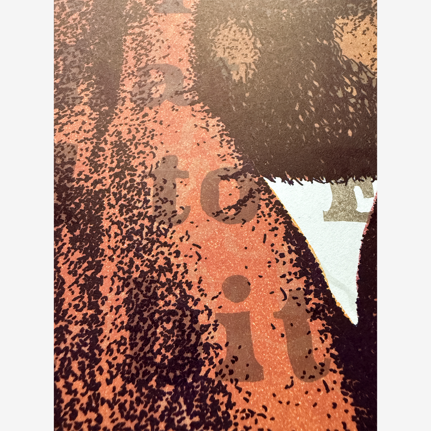 A detail of the artwork