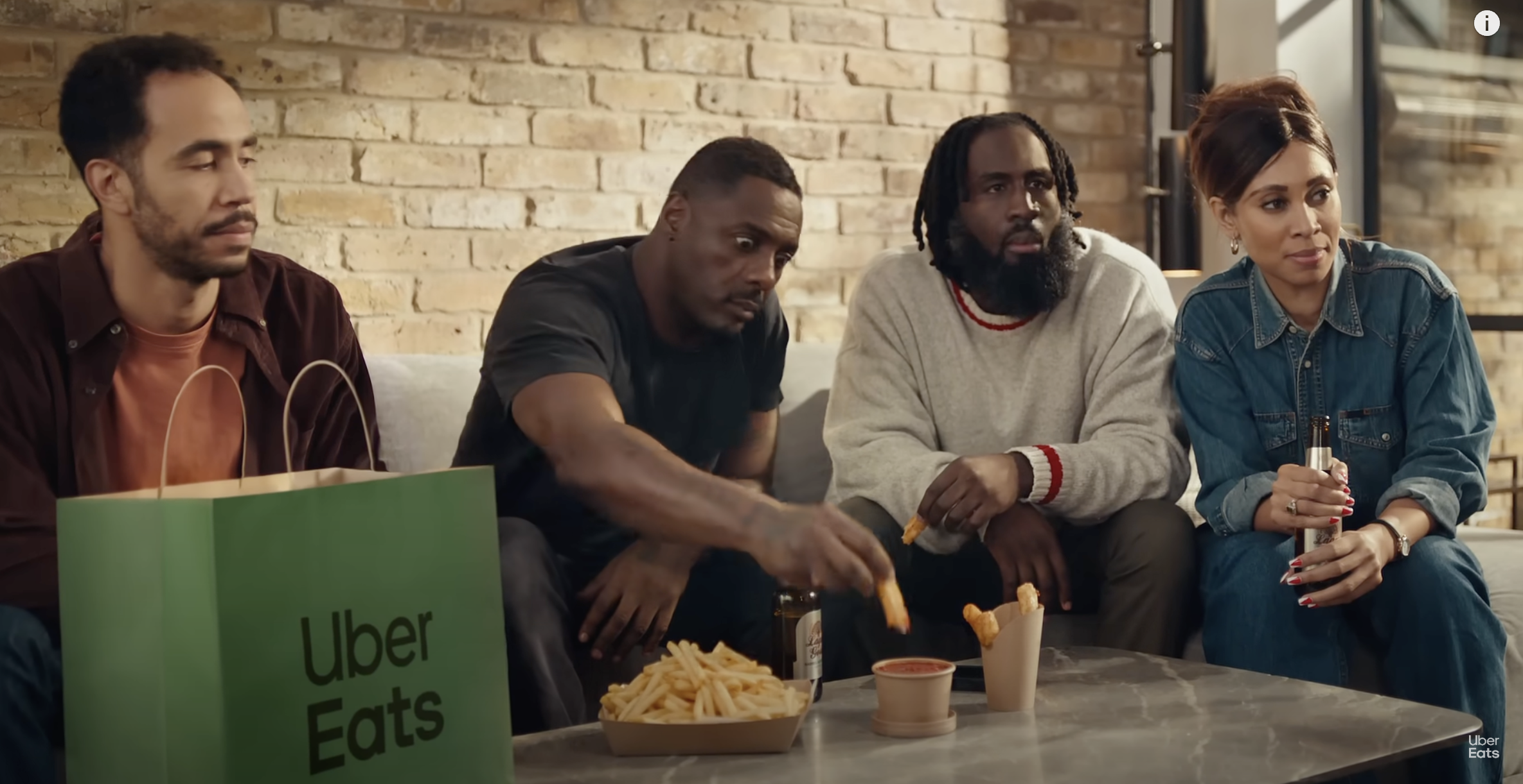 Idris Elba in Bottle of Action | Uber Eats