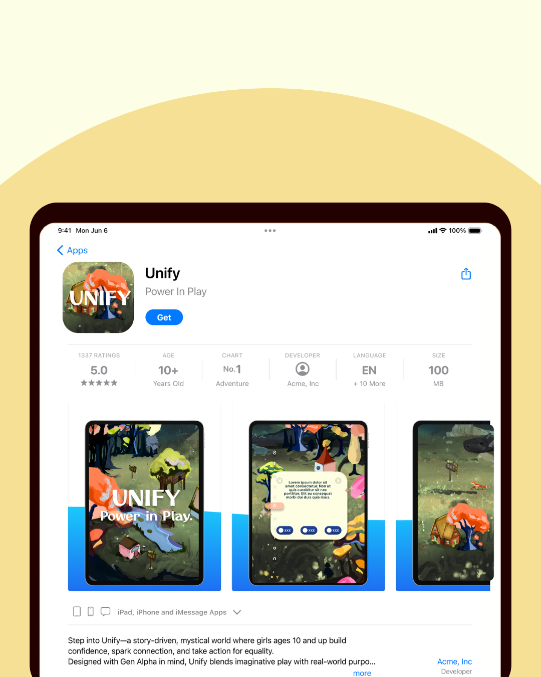 UNIFY, App store 