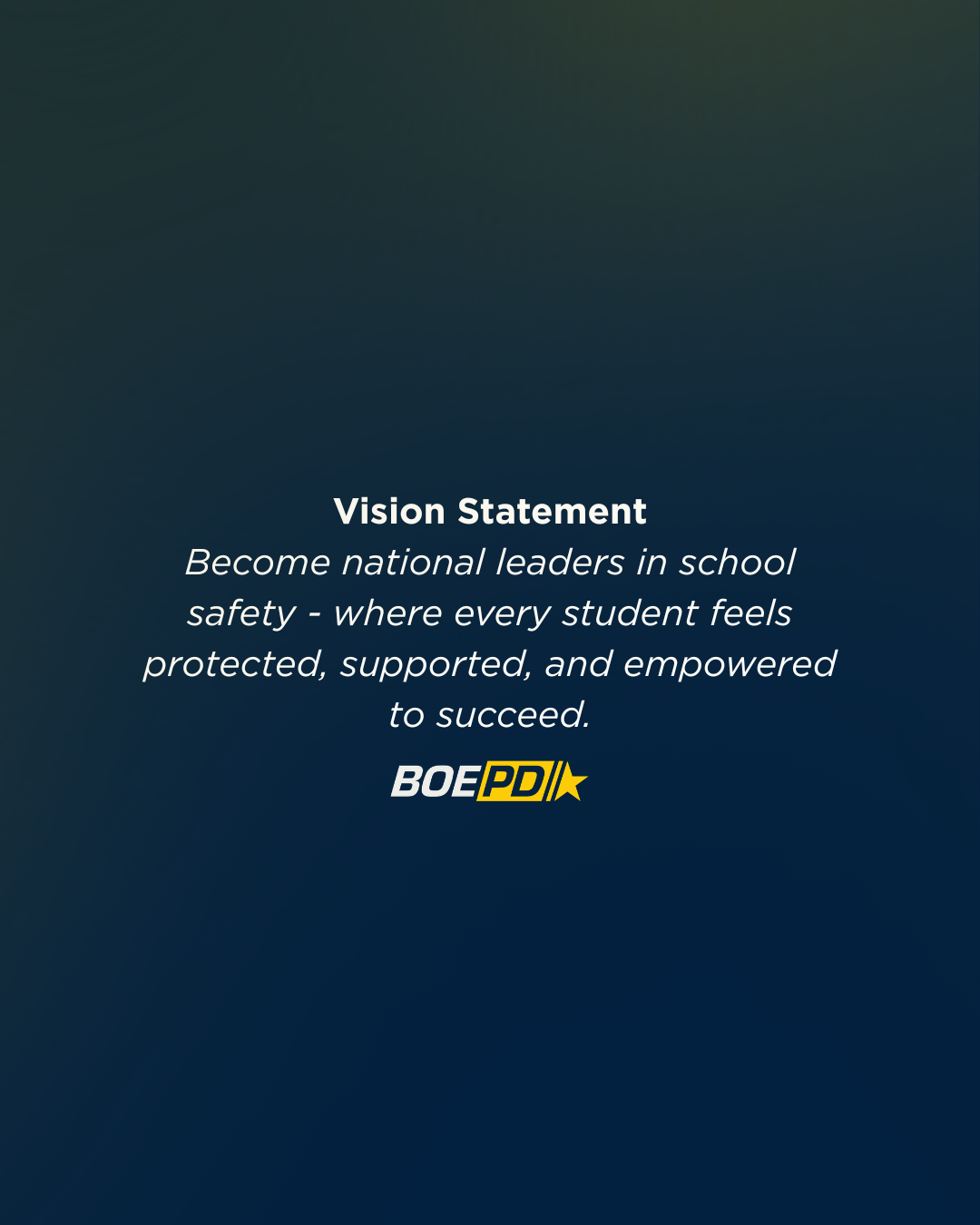BOEPD Vission Statement 