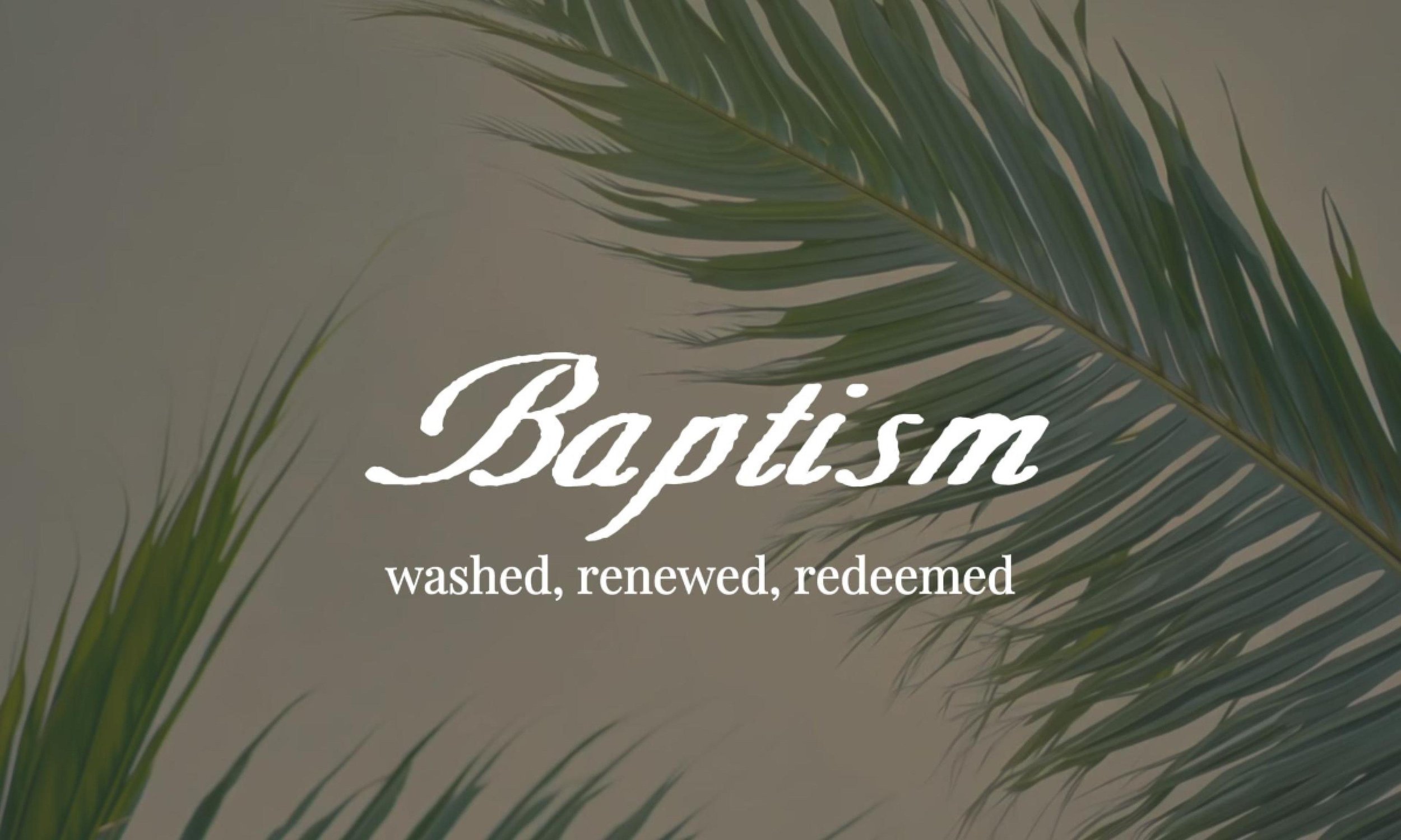 PALM God Baptism Still