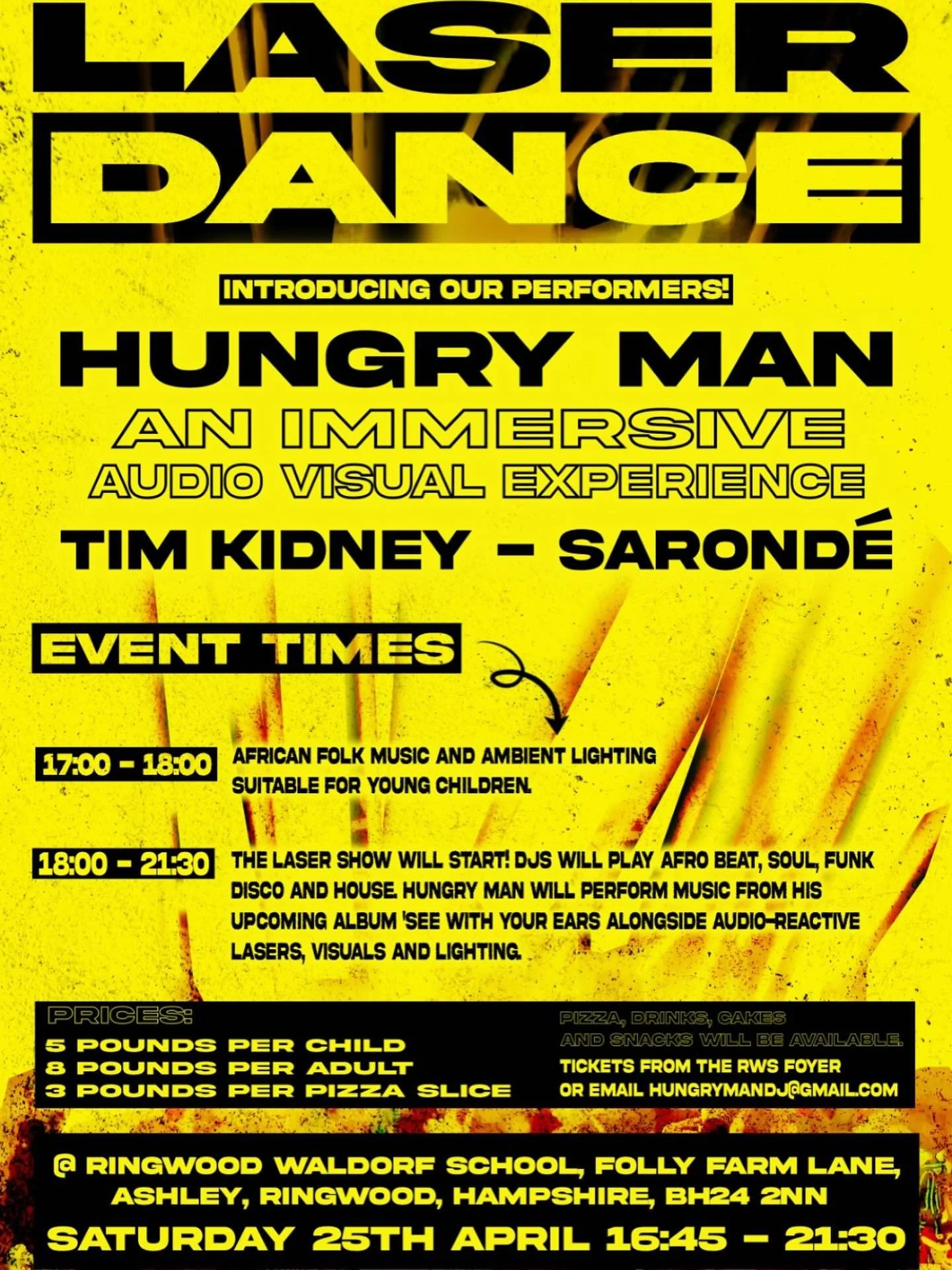 Really happy to announce this fundraiser party where I&rsquo;ll be previewing some of my new album tracks on the 25th of April.
.
It will be accompanied by a full lighting, visuals and laser show from @cosmiclasers 
Also DJing on the night @sarondemu