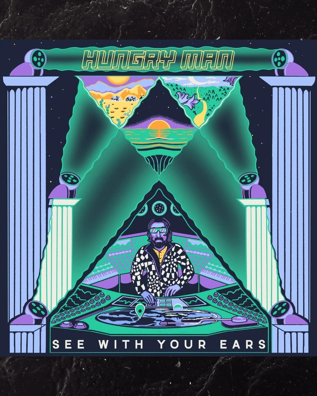 ARTWORK REVEAL.....drum roll please...presenting the artwork for my album 'See With Your Ears'

artwork created by the one and only @lostoctopusgallery Tom Filer

Album pre-order and T-shirt now live on my bandcamp (link in bio)!

https://jumpmusic.b