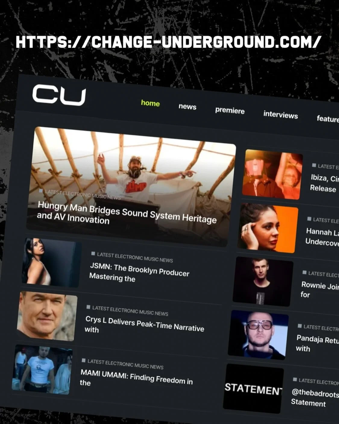 Thanks to @changeunderground for the feature on my album now up on their homepage. Link in the bio if you&rsquo;d like to check it out.

#newmusic #albumrelease #musicnews #newmusicfridays