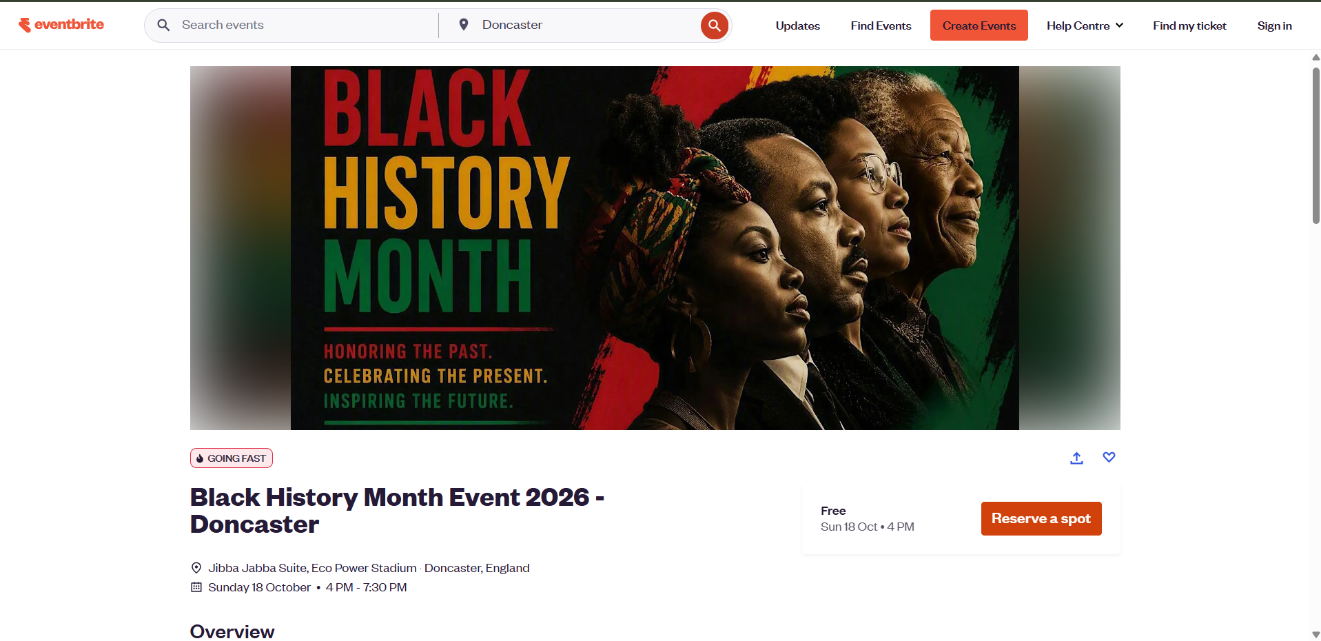 Banner for Black History Month with portraits of diverse African American individuals facing right, with colorful background.