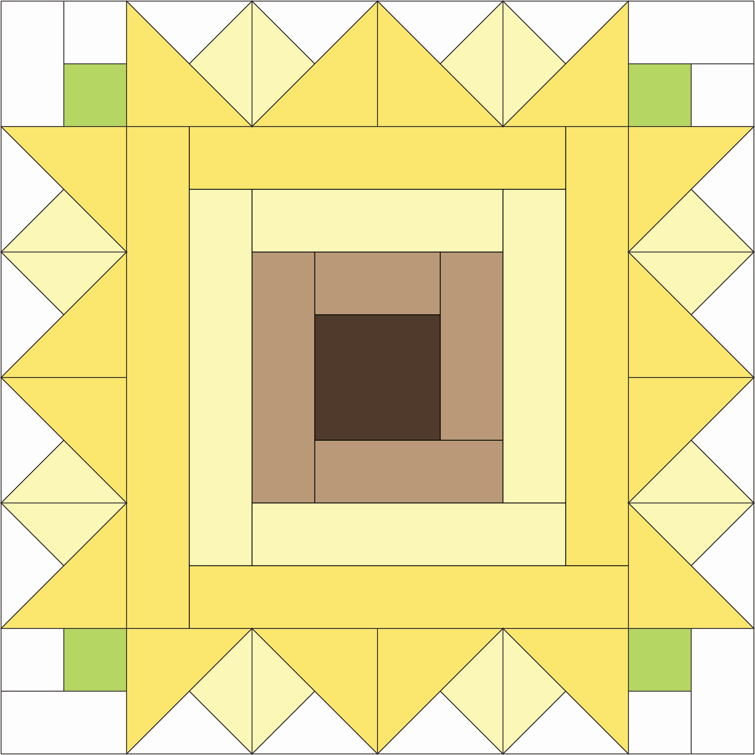KVQG Sunflower Block Pattern