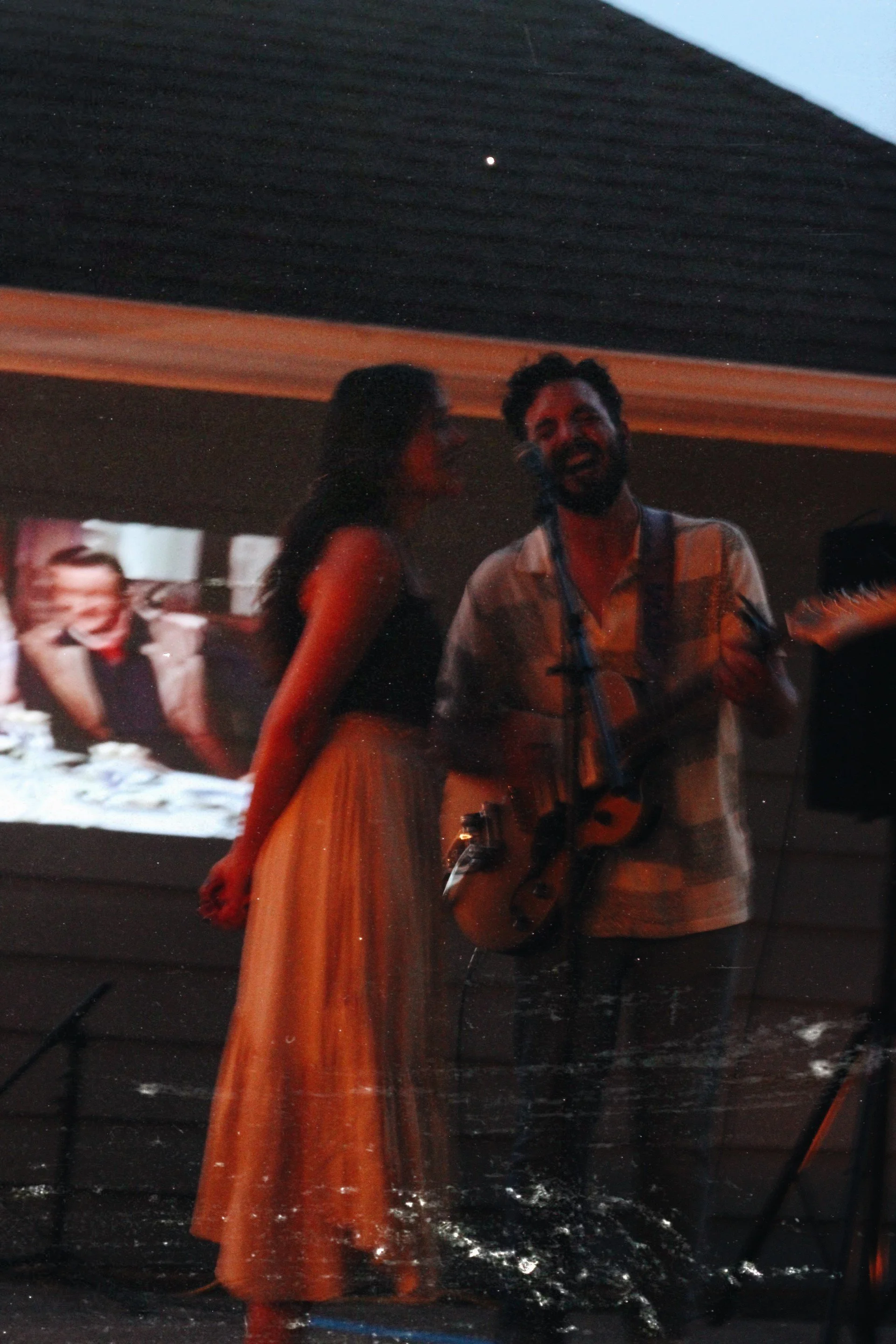 Lauren Link & Cody Gentry at a house show in Providence, RI