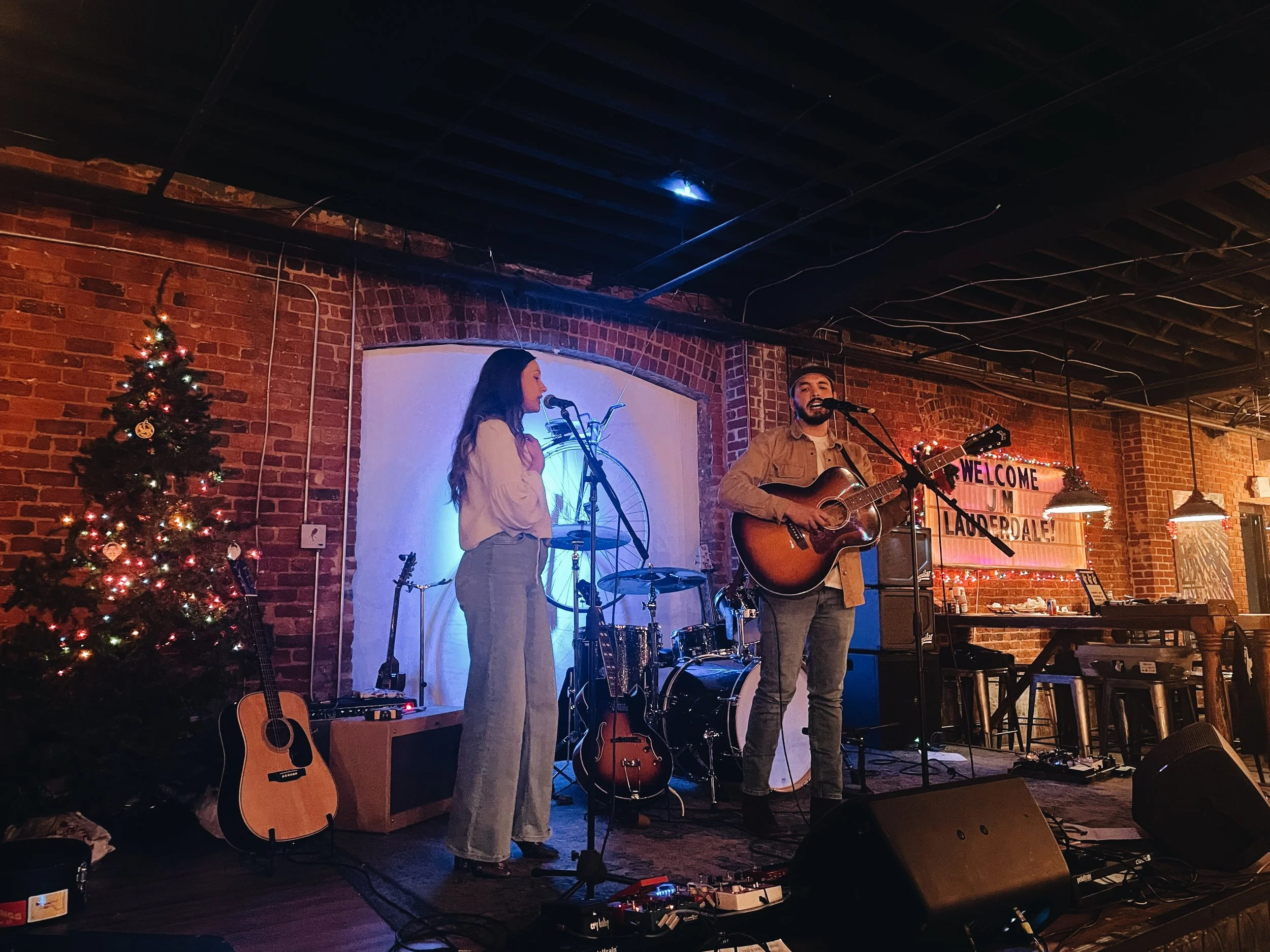 Lauren Link and Cody Gentry at Velo Fellow in Greenville, SC