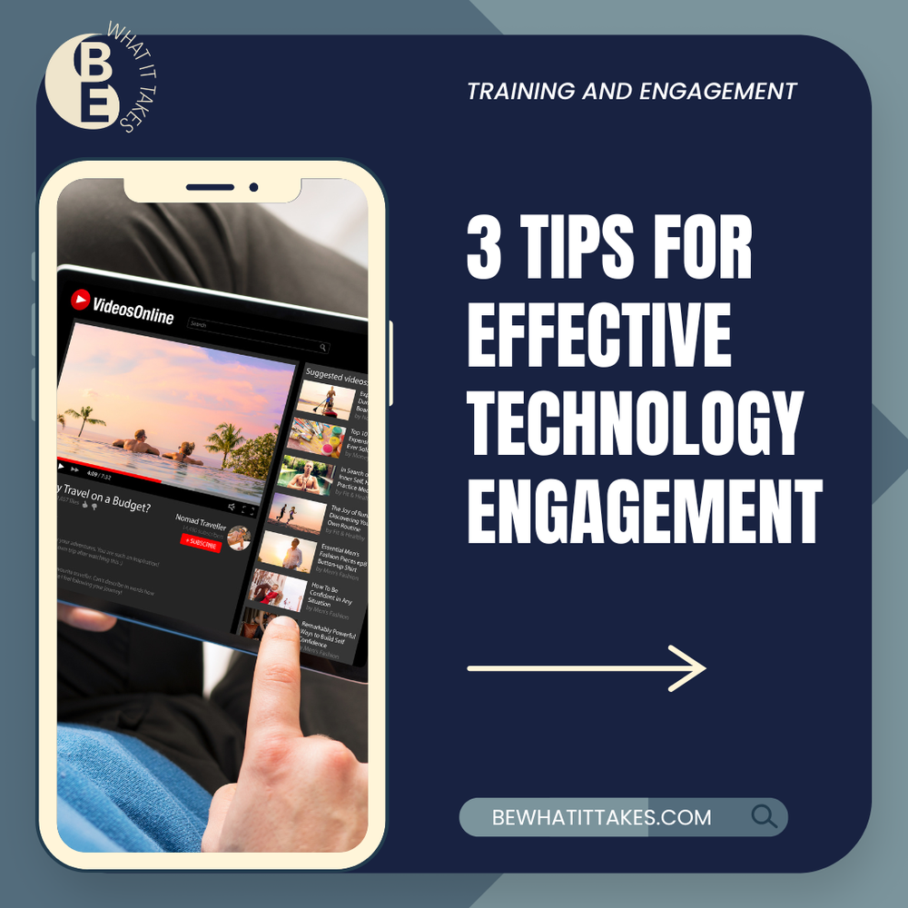 Graphic: 3 tips for effective technology engagement