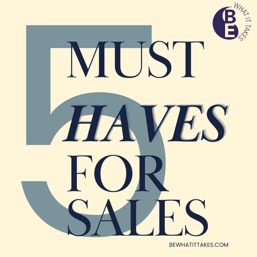 Graphic: must haves for sales