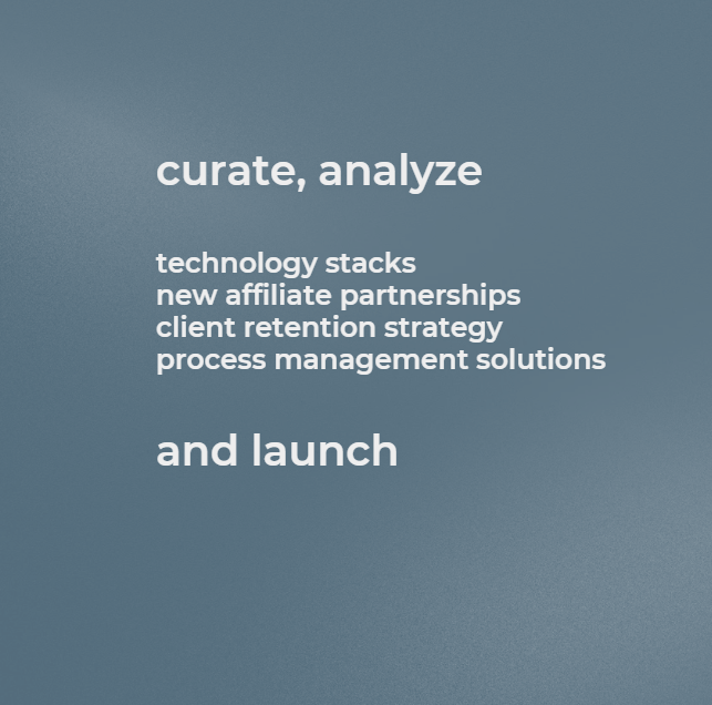 Graphic: curate, analyze, technology