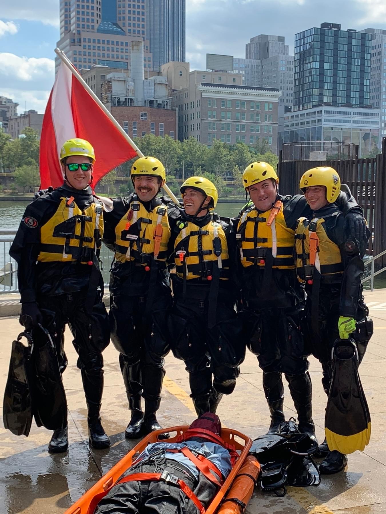 The most recent River Rescue graduate class