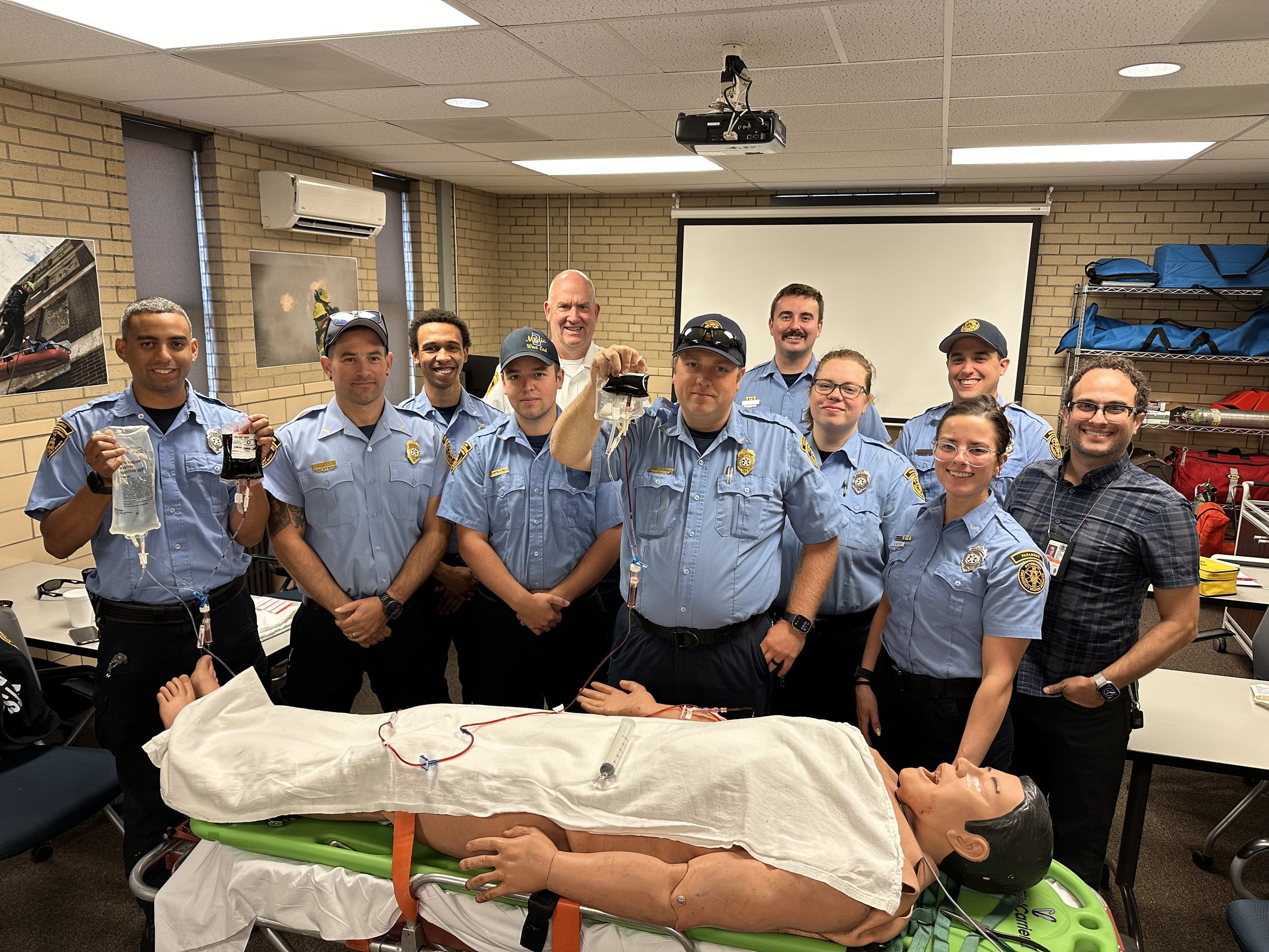 Blood training for in field blood administration
