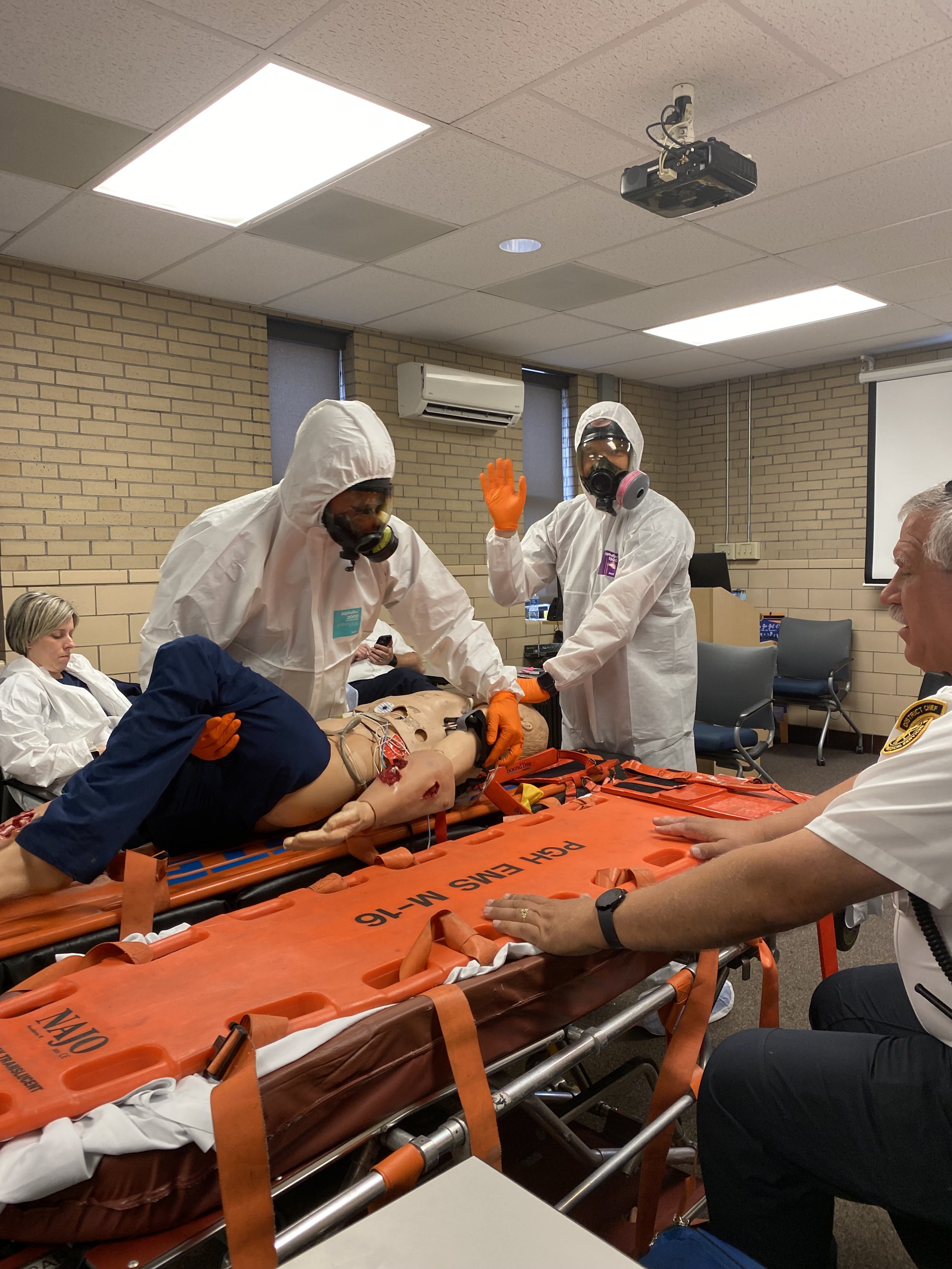 Hazmat Medical Team training