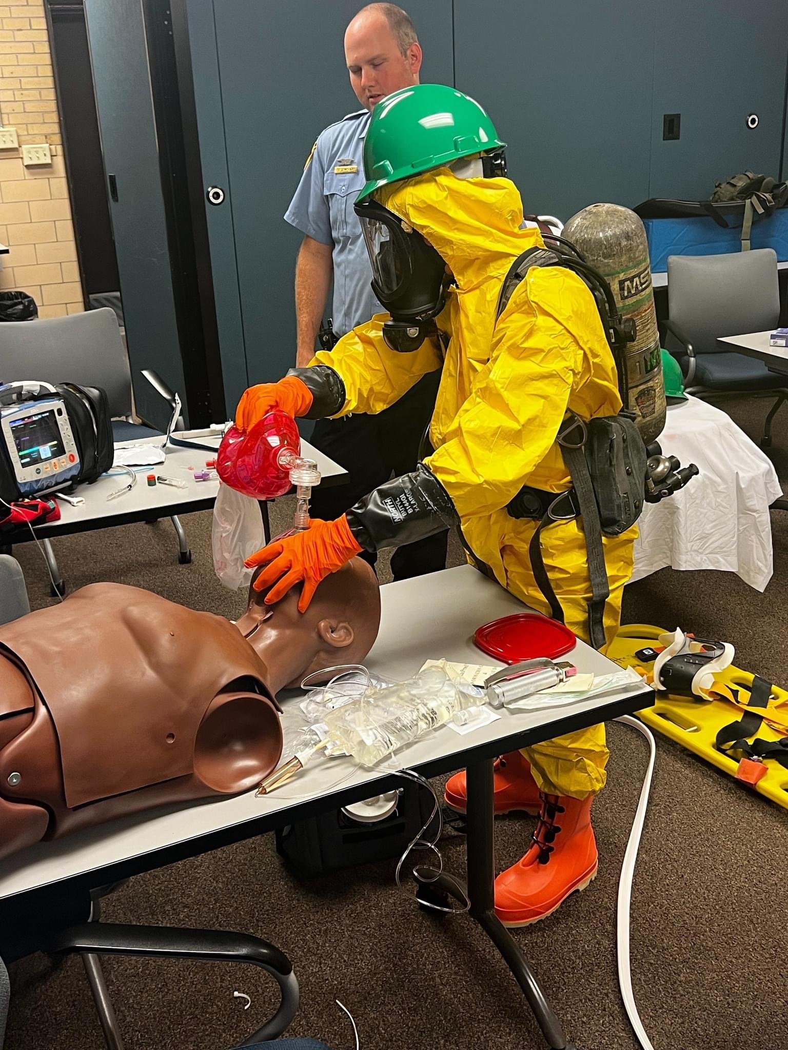 Hazmat Medical Team training