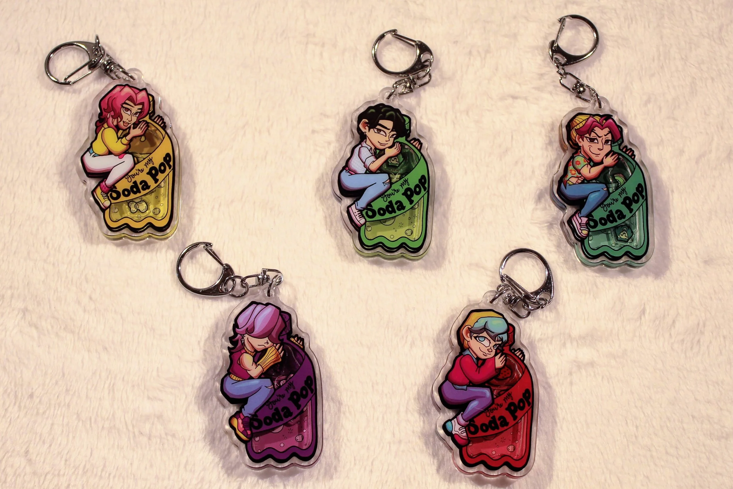 Saja Boys Acrylic Shaker Keychains