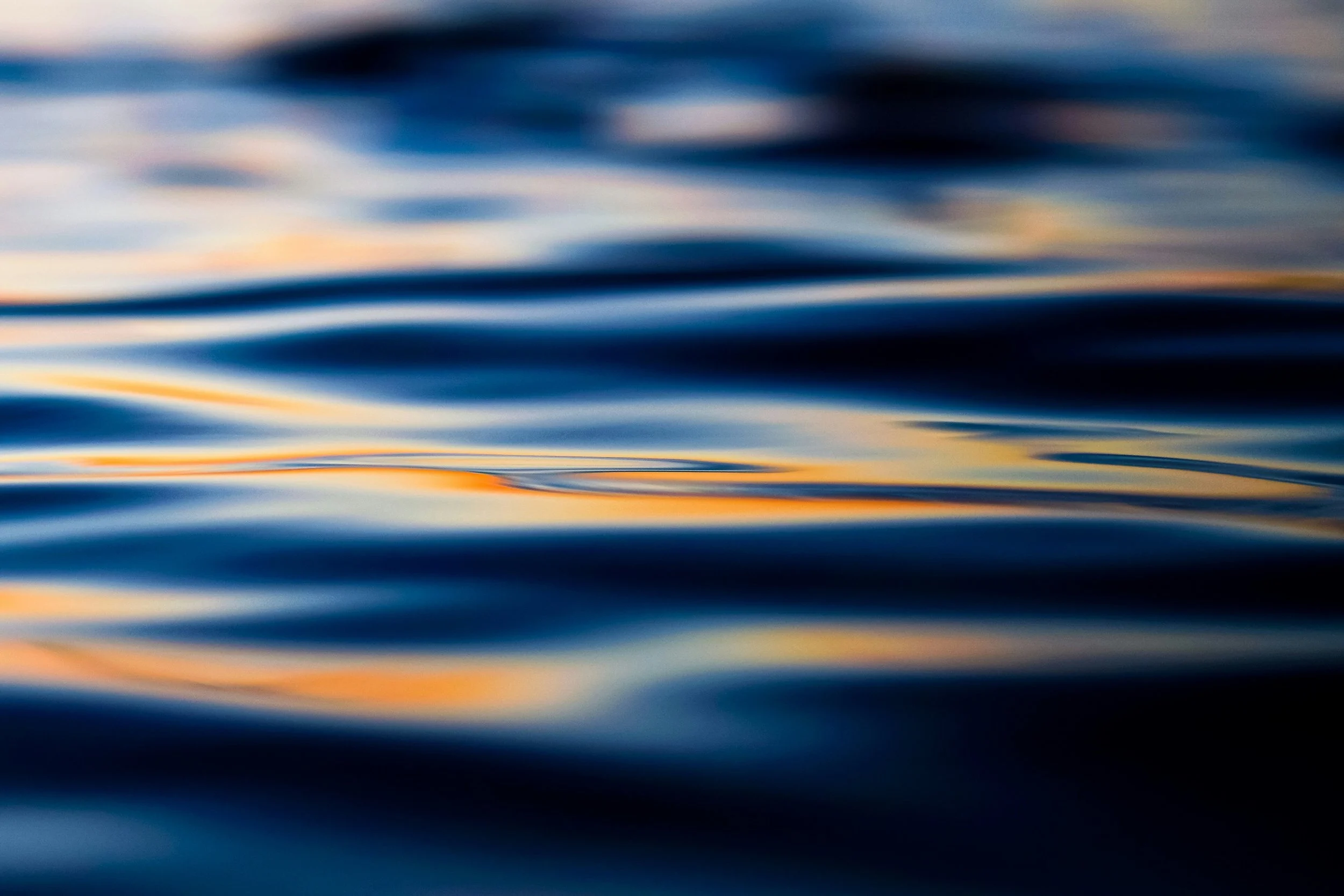 Dark water rippling