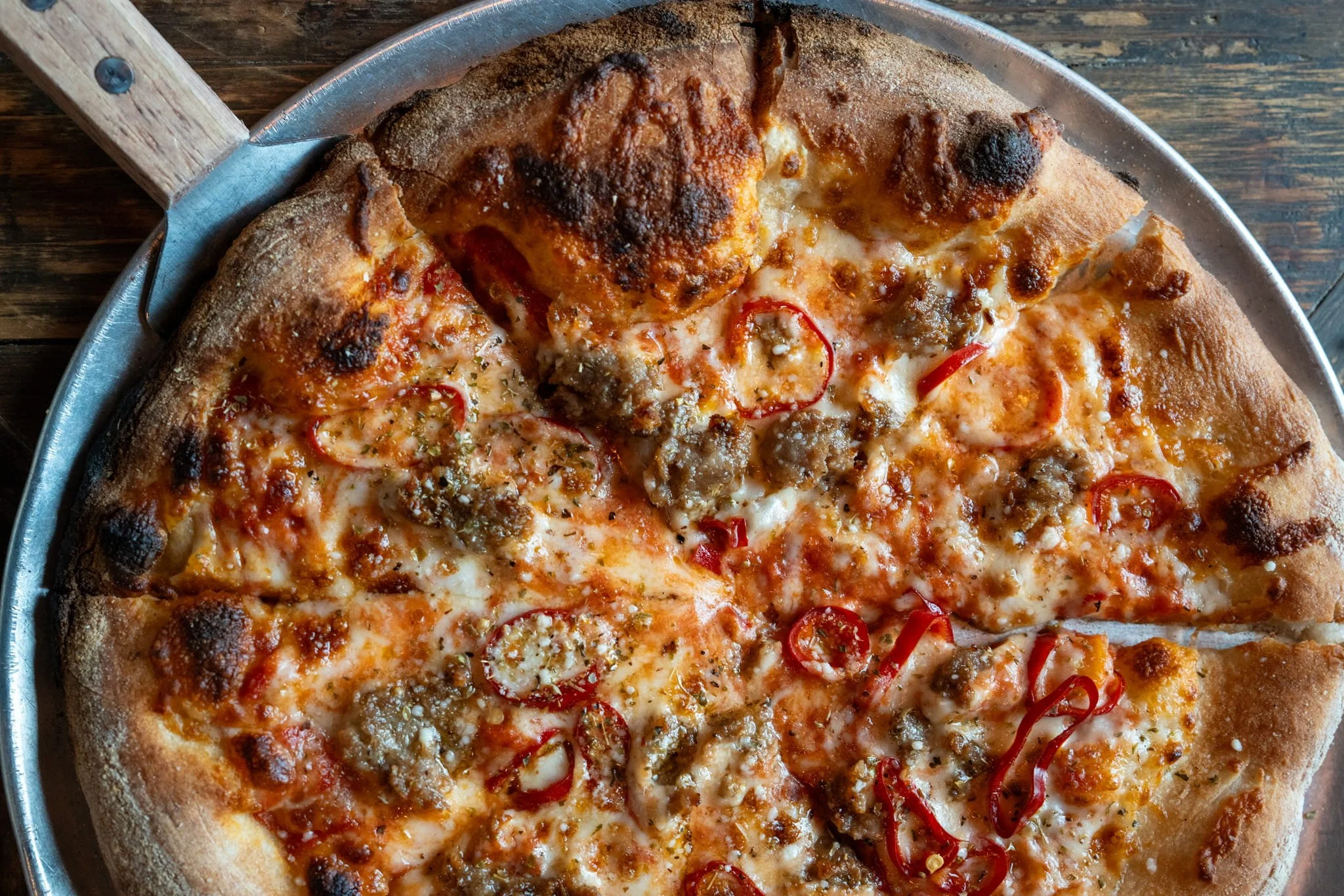 wood-fired pizza at wander