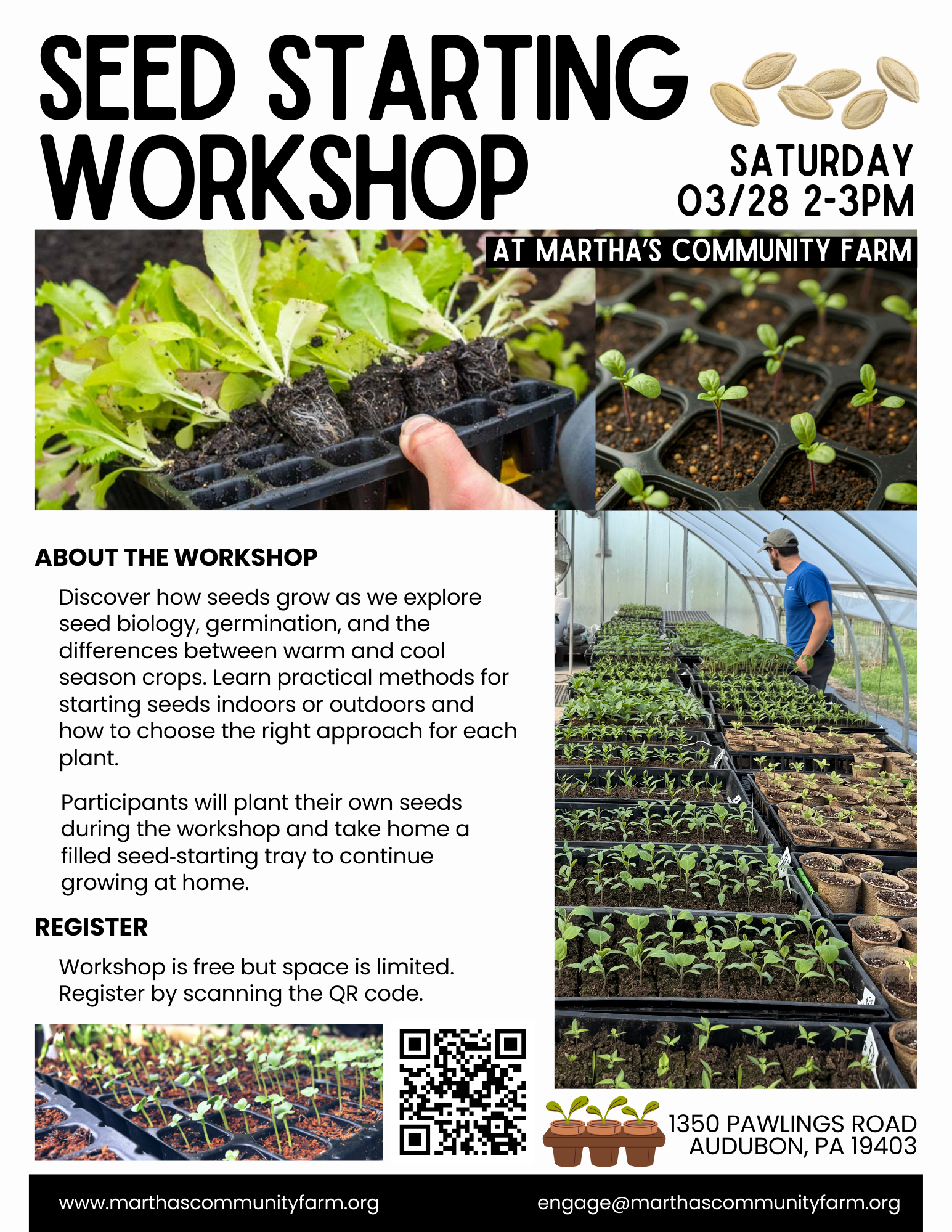 Seed Starting Workshop — Martha's Community Farm