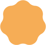 Empty orange cookie cutter in a decorative shape.