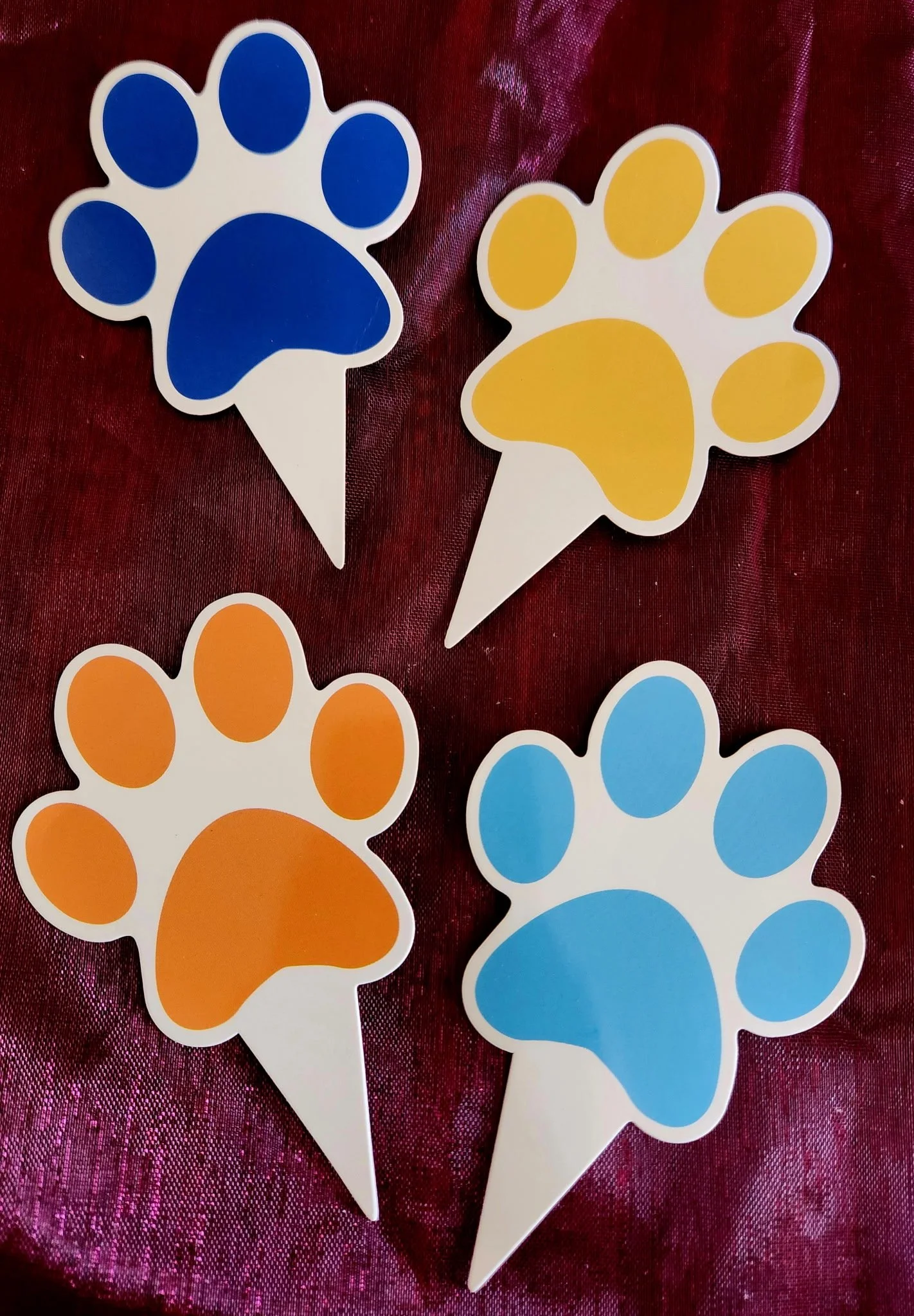 Dog Themed Paper Cake Topper