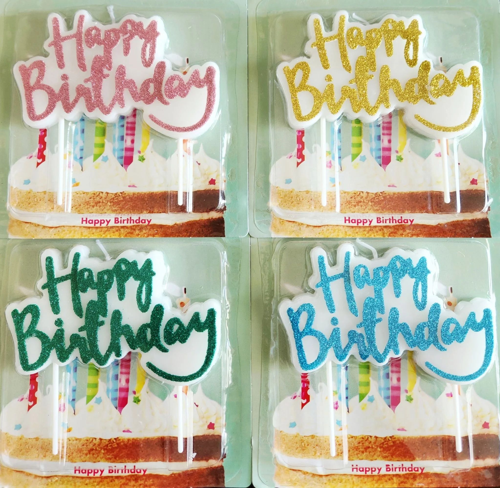 "Happy Birthday" Candle, Number Candle, or Cake Topper