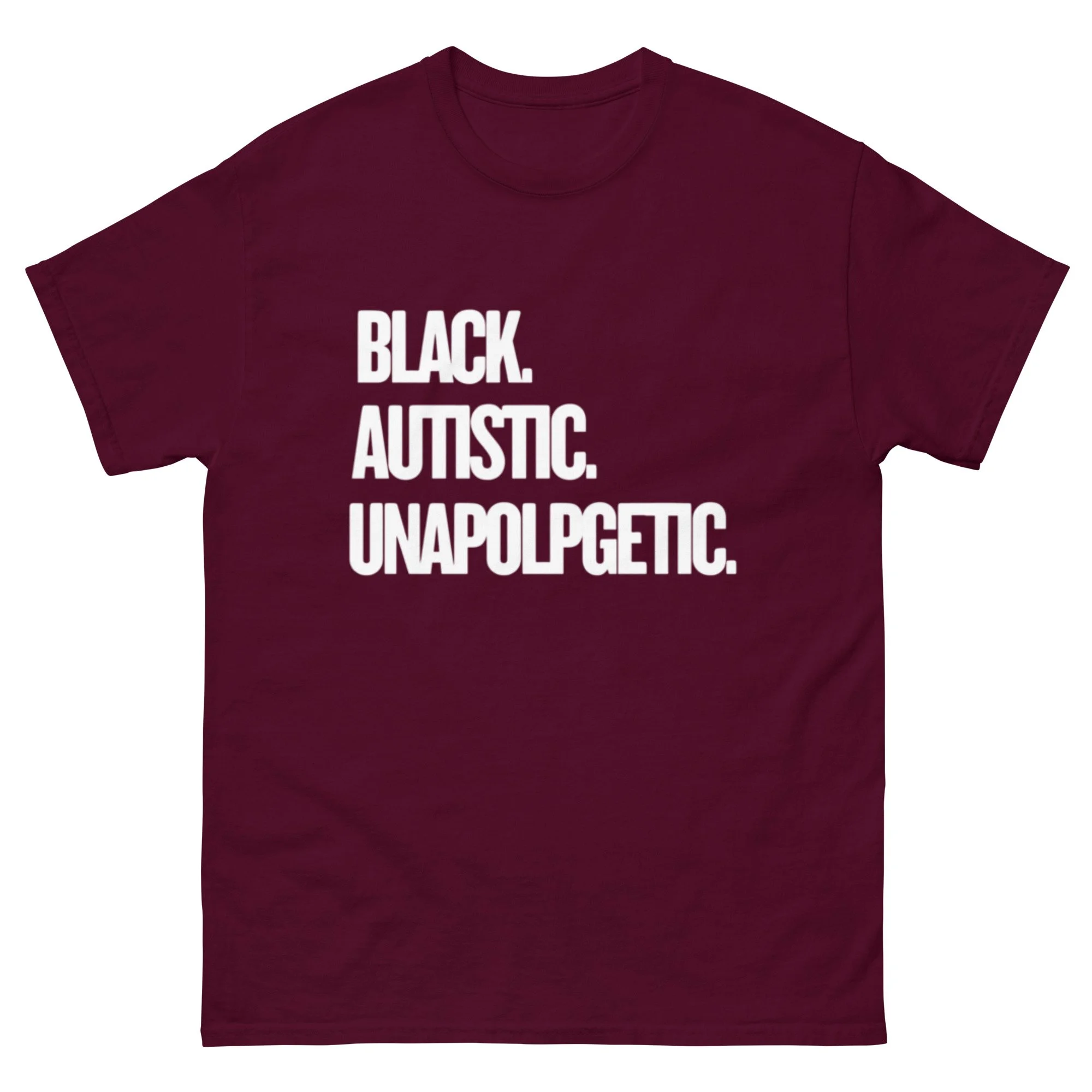 unisex-classic-tee-maroon-front-6a35715c0d5cb.jpg