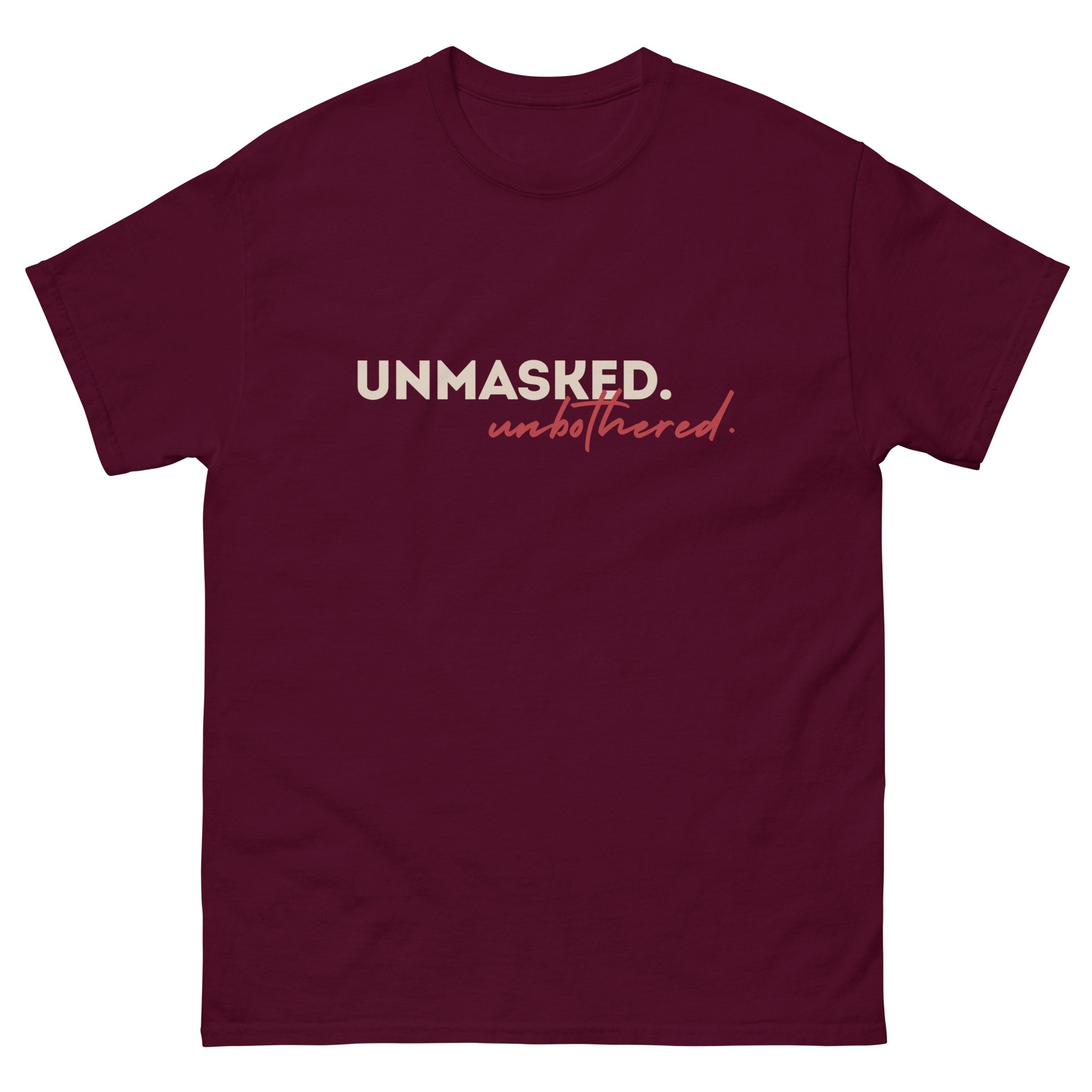 unisex-classic-tee-maroon-front-6a357694c295d.jpg