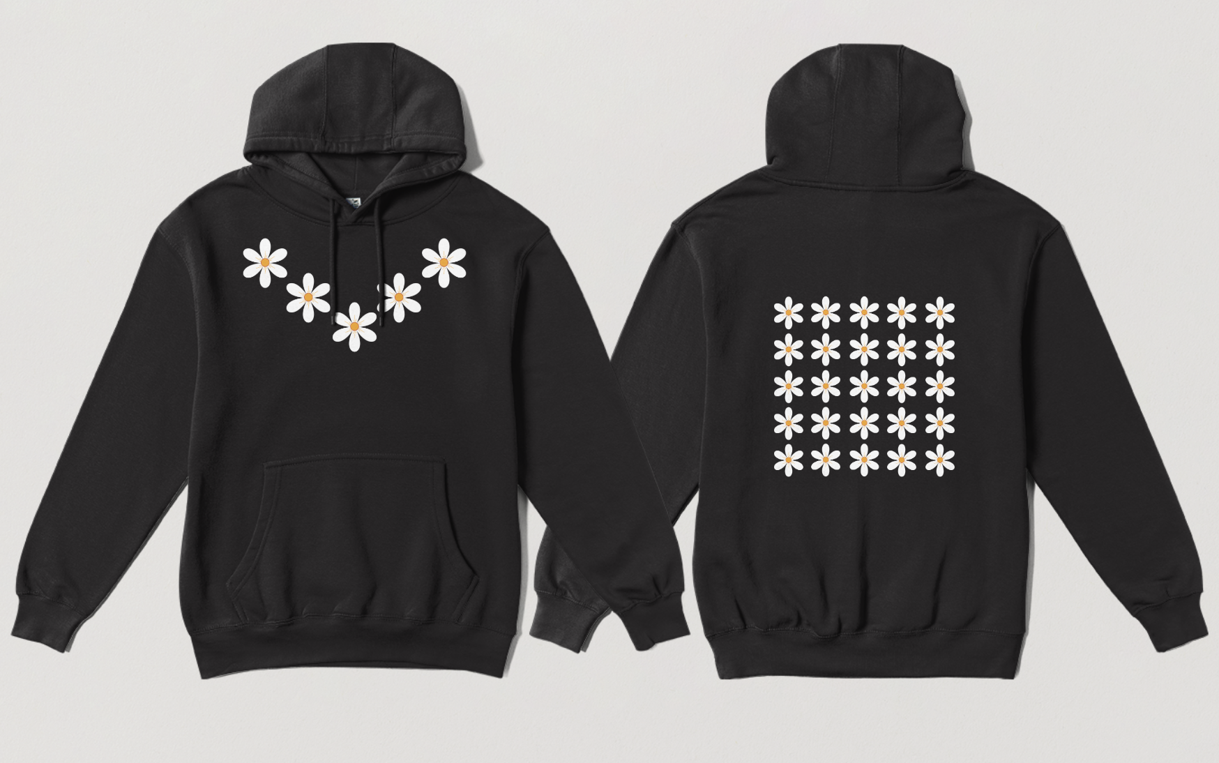 White Flower Series Hoodie