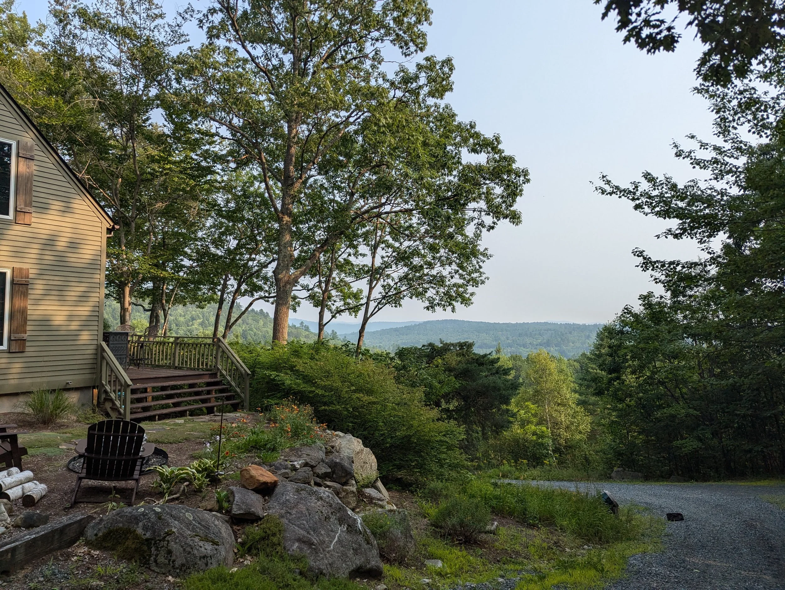 Pruning to maintain a ridgeline view, and the trees. Sometimes, you can have both. 