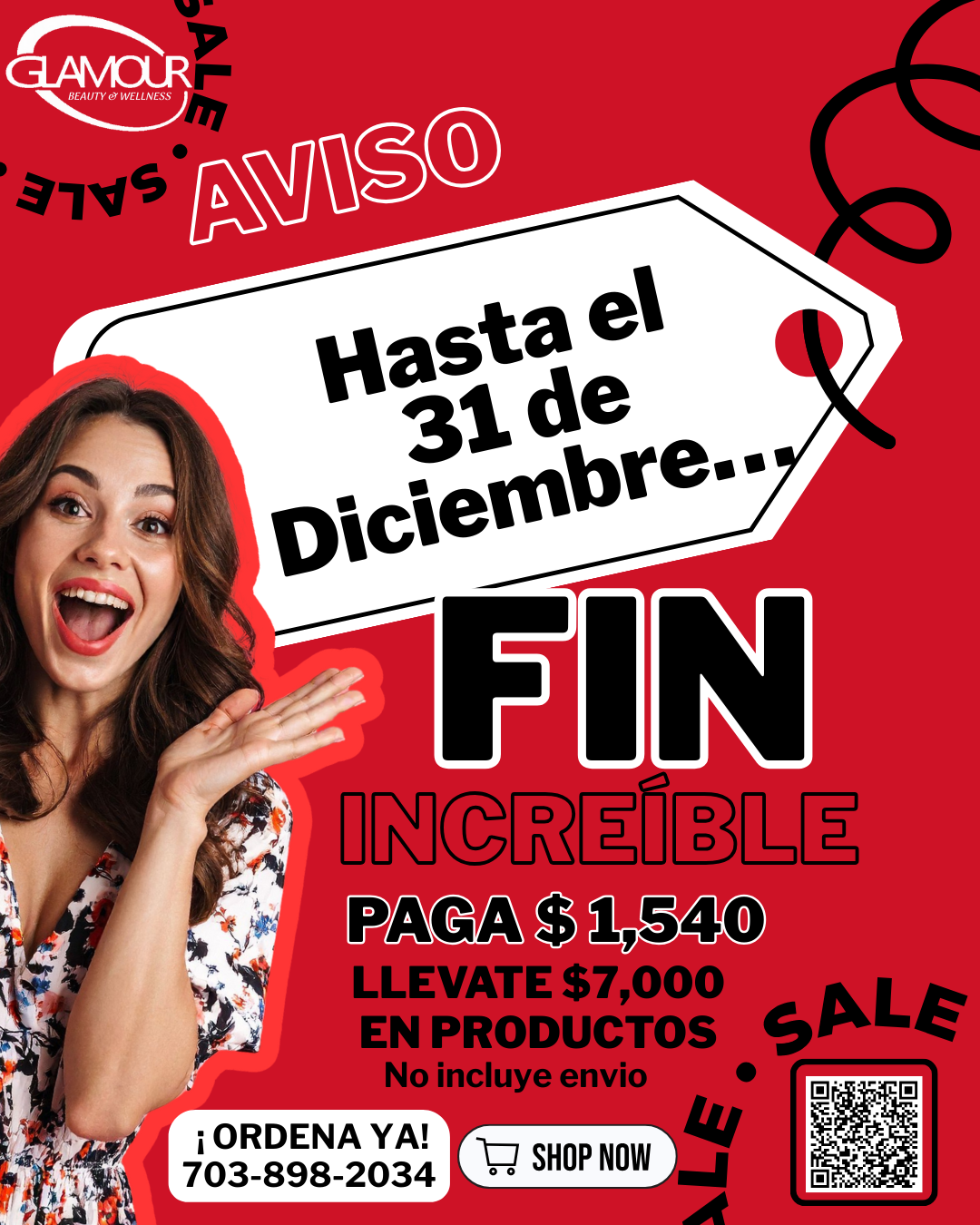 Rebajas Navideñas Glamour – Paga $1,540 y llévate $7,000