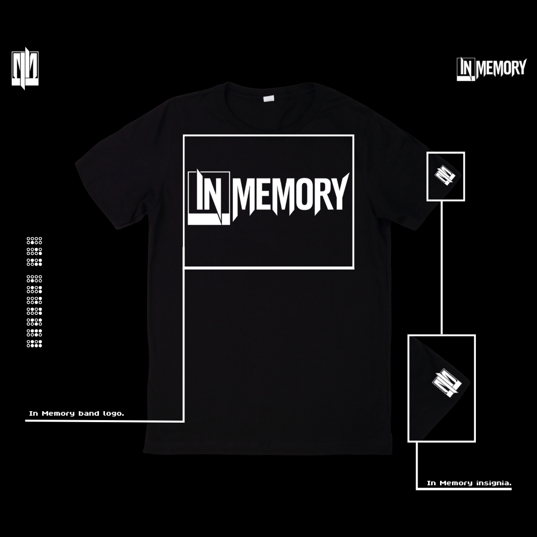 In Memory band logo tee product.png
