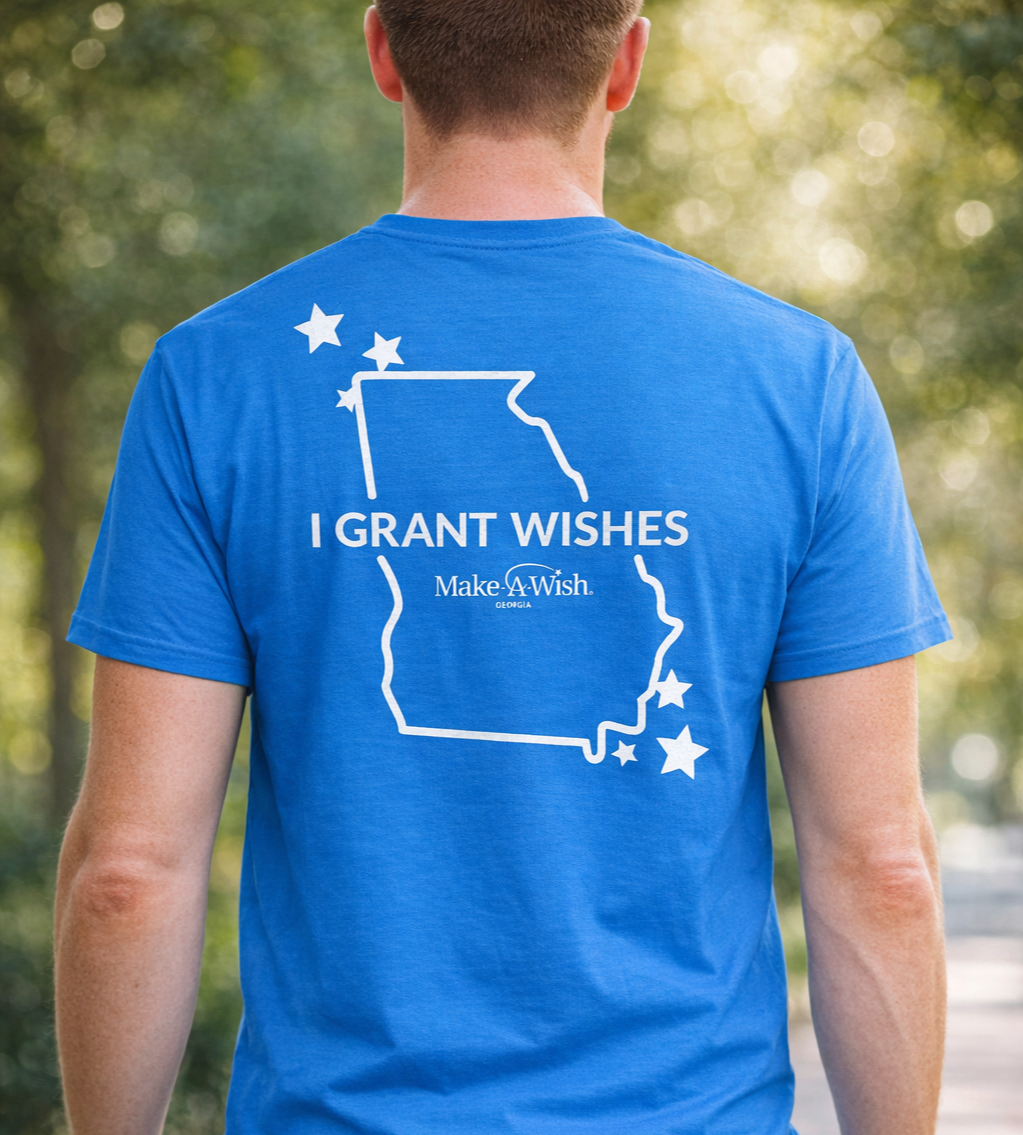 This shirt was part of a campaign to increase high dollar amount monthly donors and emphasize the state of Georgia. There were a few MAWG chapters that had started this campaign so we wanted to try it out!