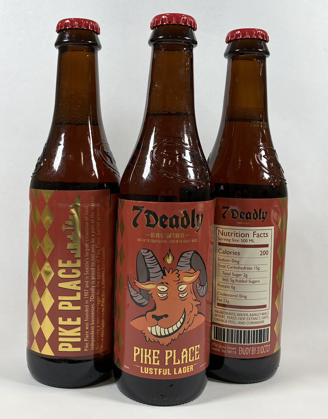 7Deadly Beer Bottle Labels