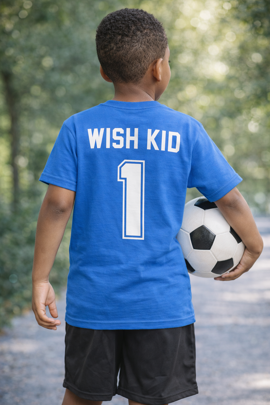 This shirt is given to Wish Kids in their work with MAWG!