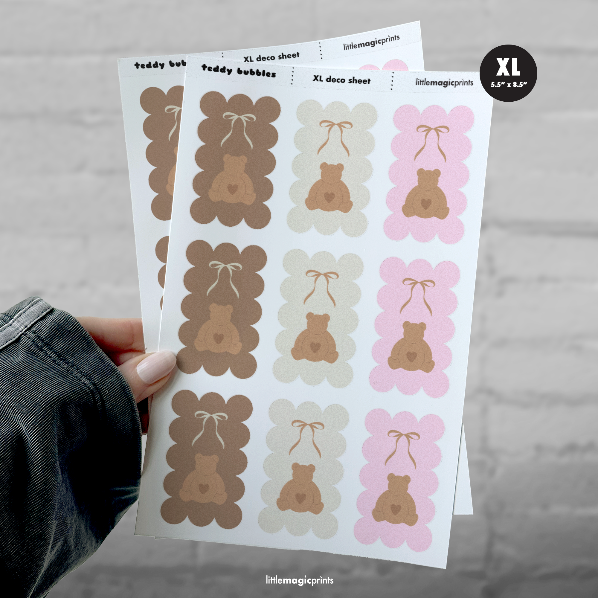 Teddy Bubbles XL Sheet