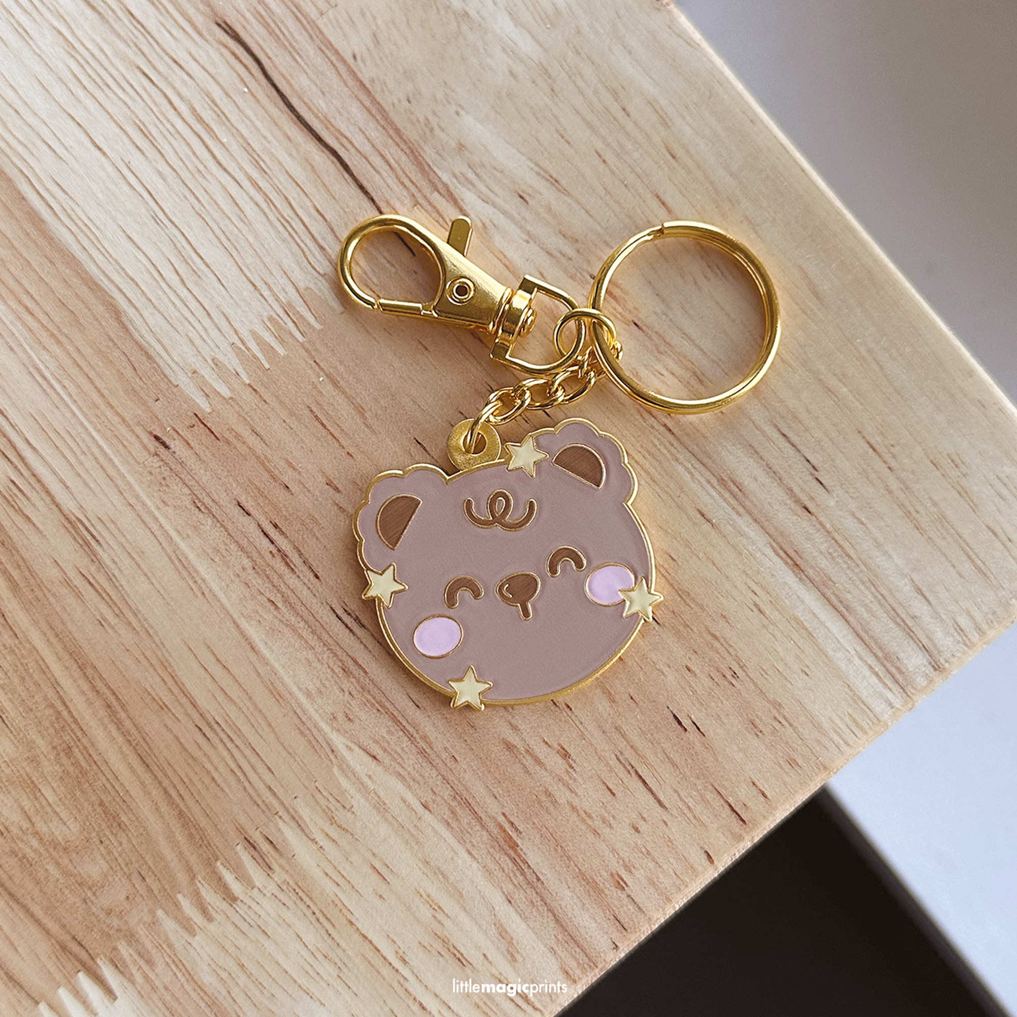Starry Bear Keychain