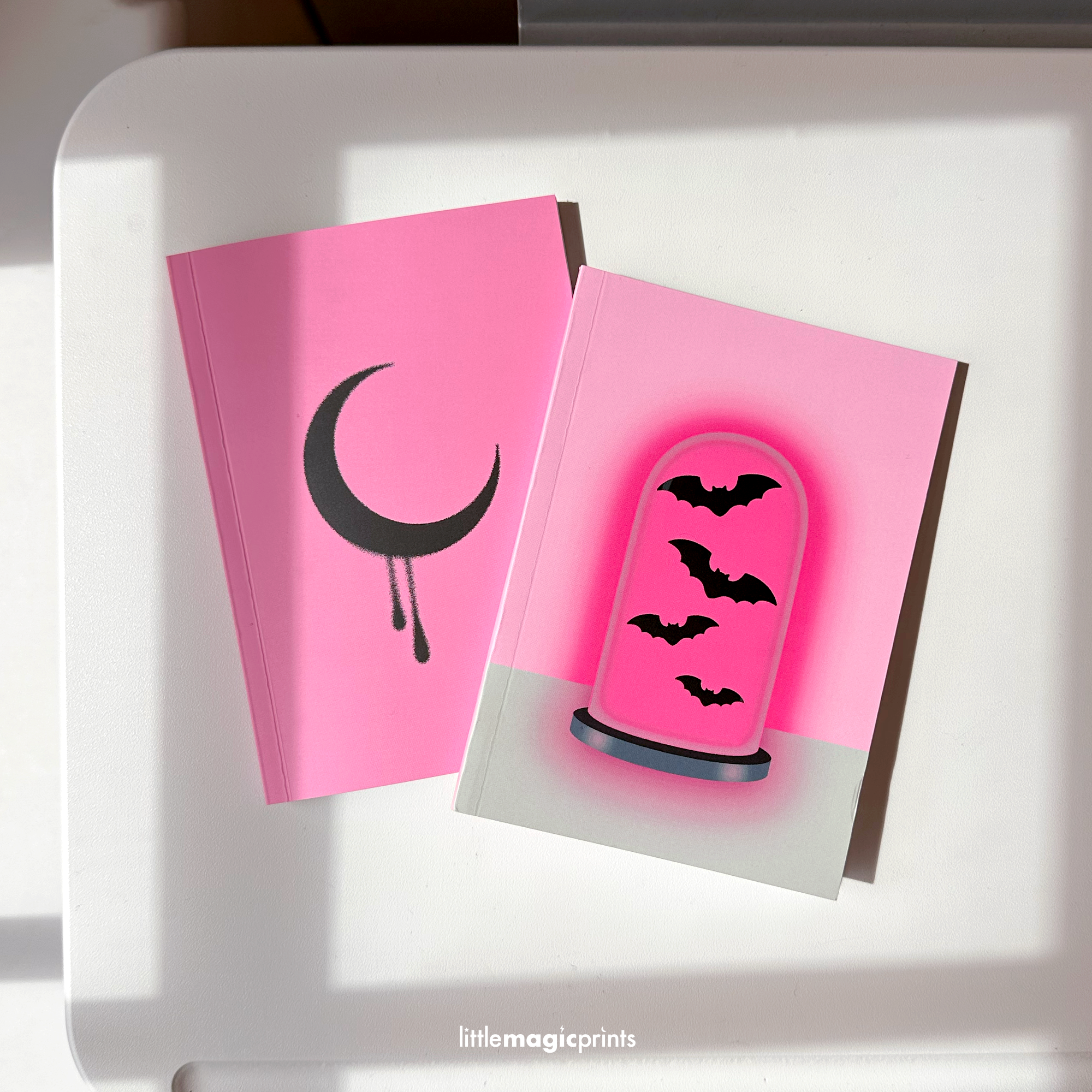 Spooky Pink A6 Notebooks