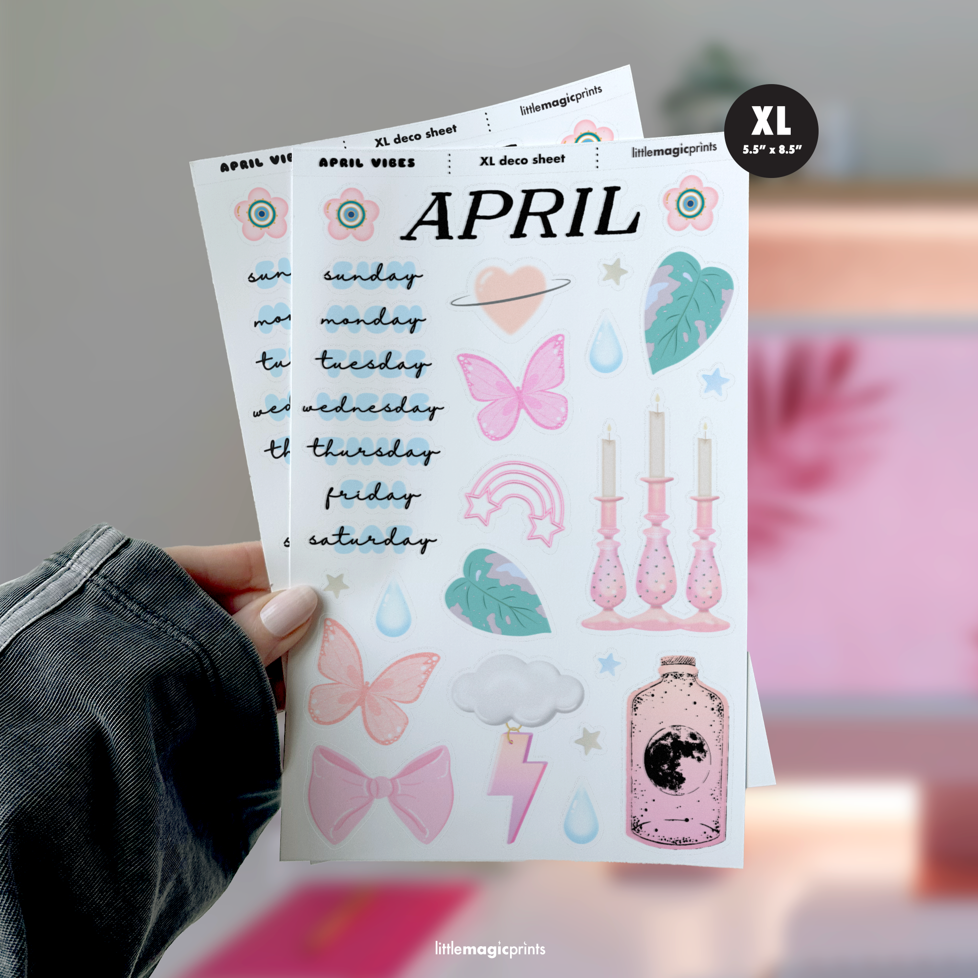 April Vibes XL Sheet
