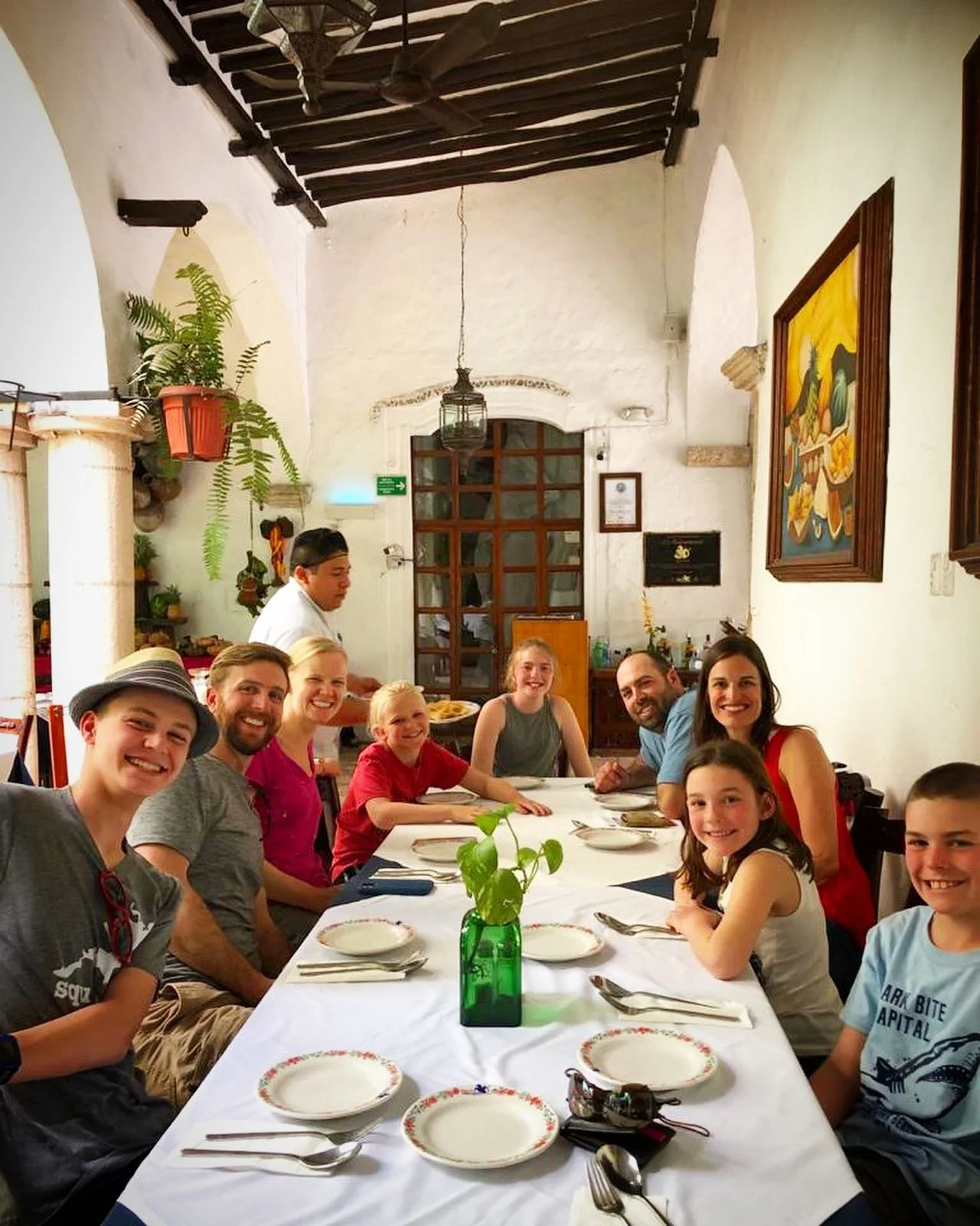 Watson family about to enjoy a tasty meal after a day exploring Ek Balam archeological site and swimming in cenotes! &bull;
&bull;
&bull;

#namastetransportation #paradise #beautifuldestinations #mexico #rivieramaya #quintanaroo #yucatan #caribbean #