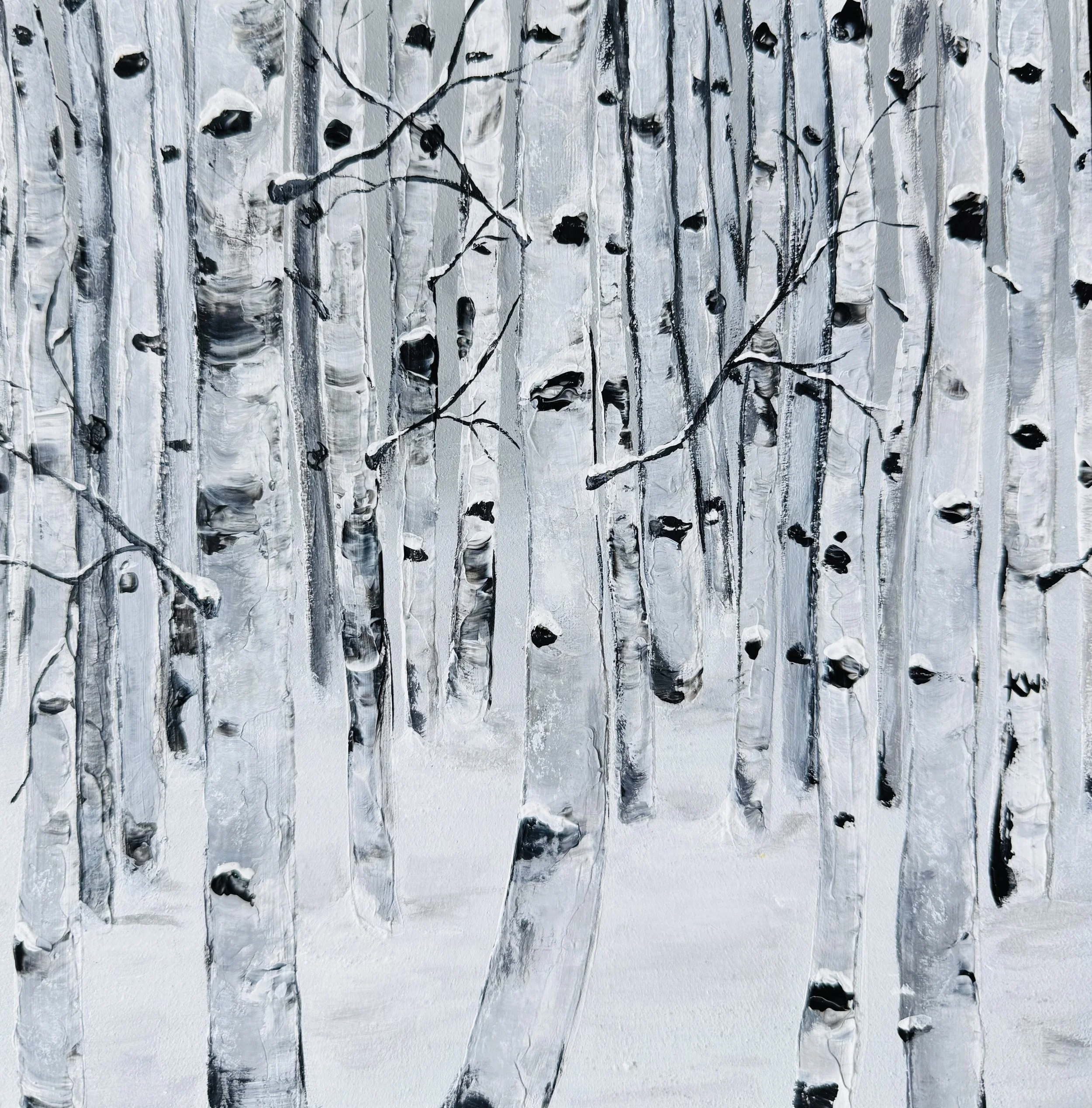 "Snow Maze" - 8" x 8"