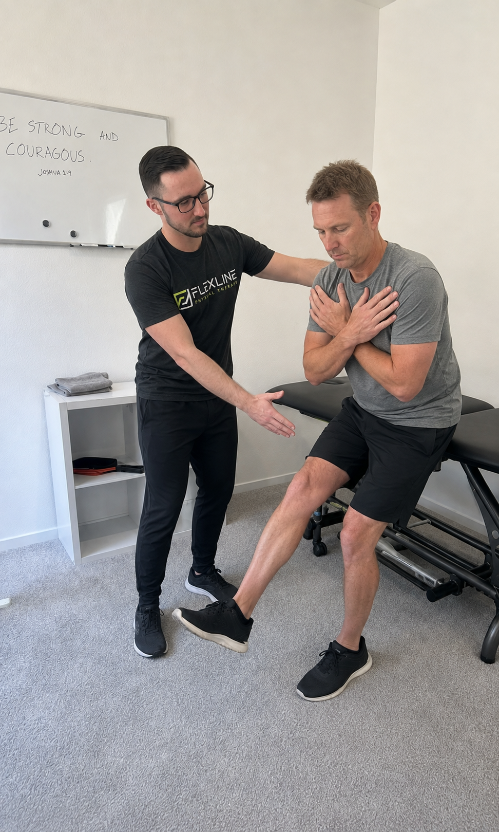 Testing leg strength symmetry during ACL recovery to see if strength matches how ready a patient feels