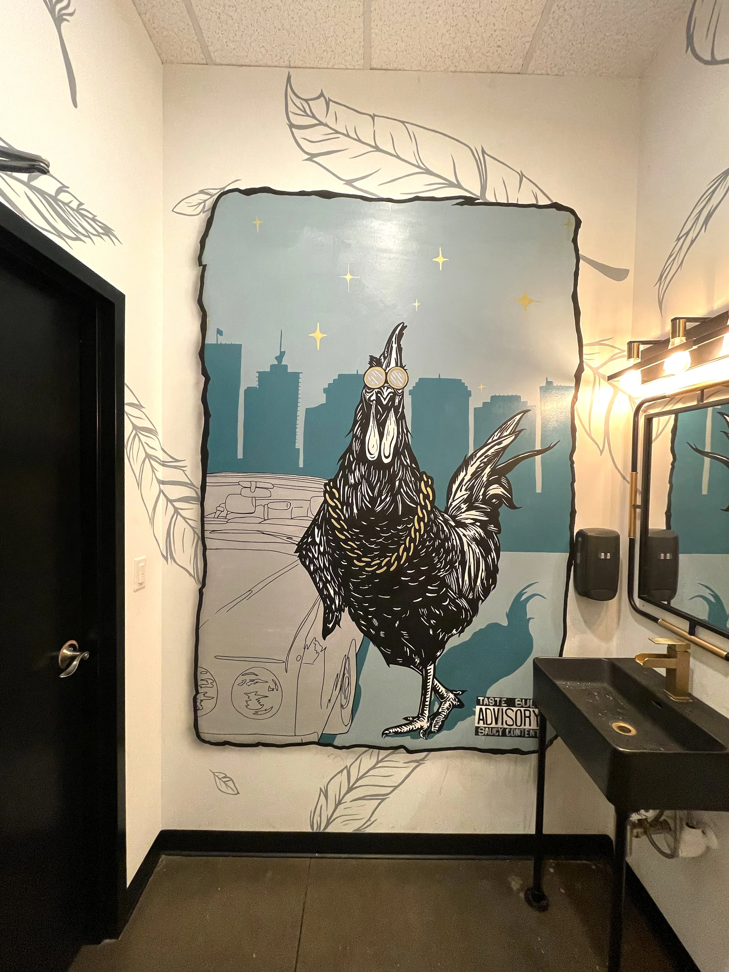 Cocky rooster gate bathroom rooster.jpg