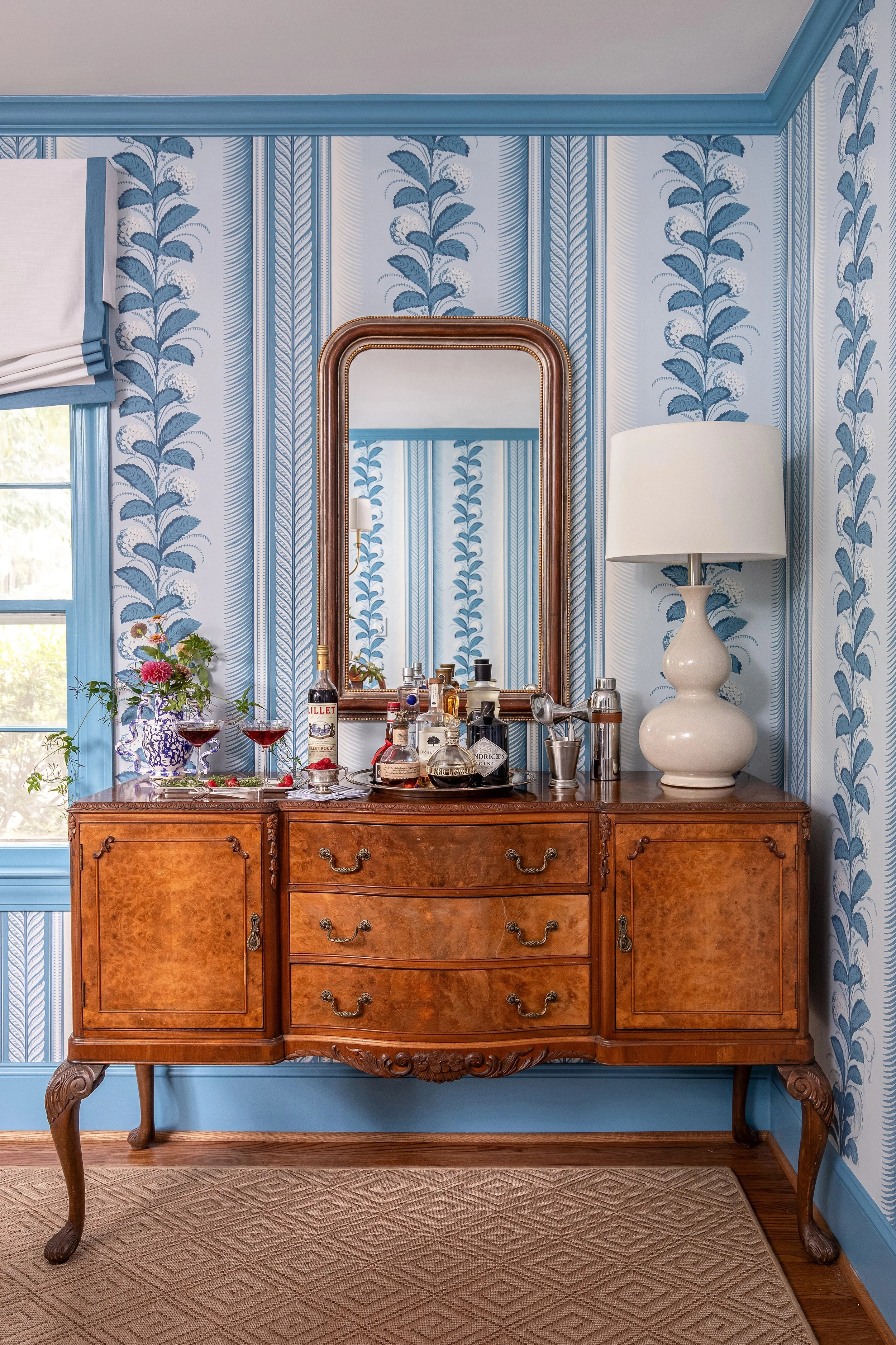 Martha Midgette raleigh nc colorful classic dining room